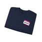 Sweatshirt Hello, I'm Anxious Nametag Sweatshirt for Socially Anxious Women