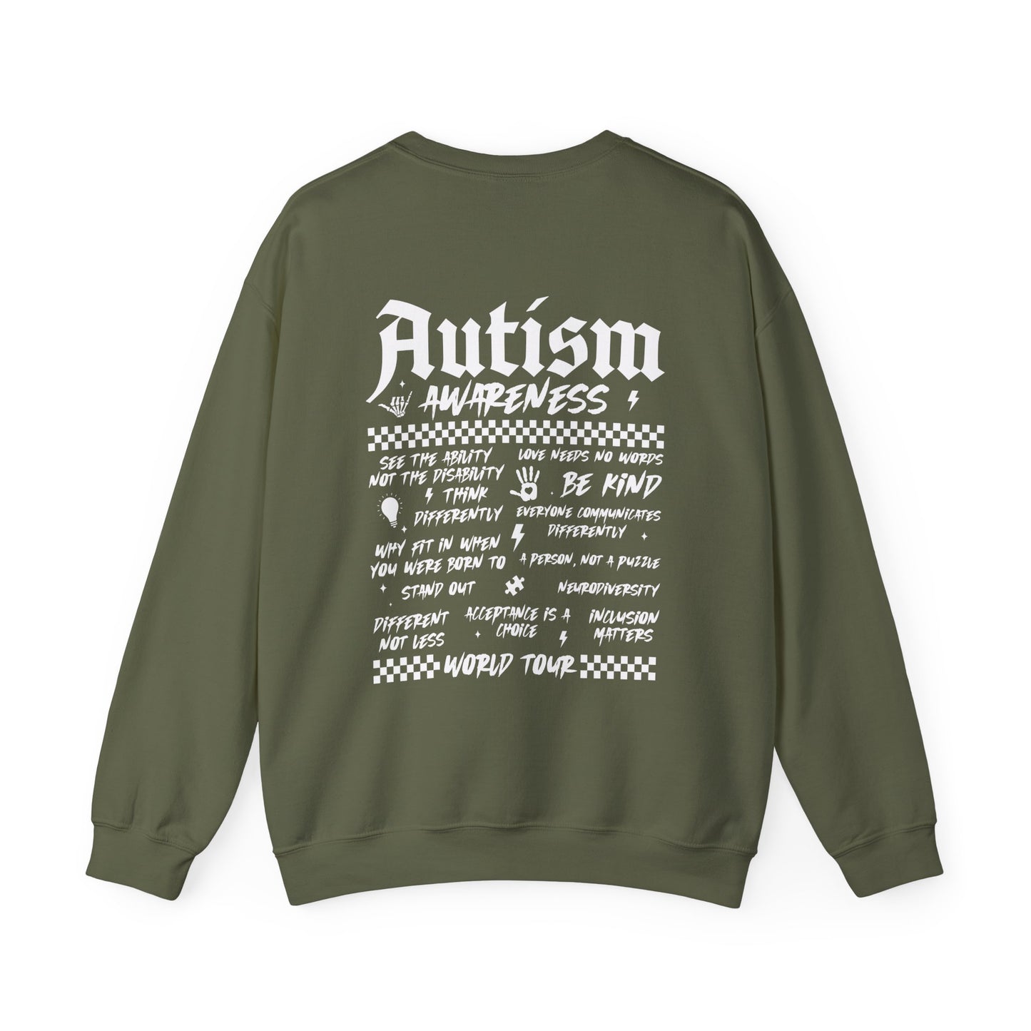 Sweatshirt Autism Awareness World Tour Statement Autism Sweatshirt