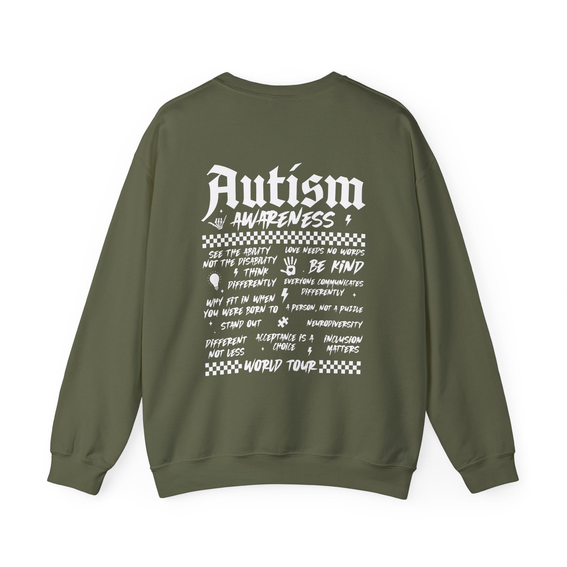 Sweatshirt Autism Awareness World Tour Statement Autism Sweatshirt