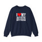 Sweatshirt I Love My Autistic Boyfriend Autism Sweatshirt for Women
