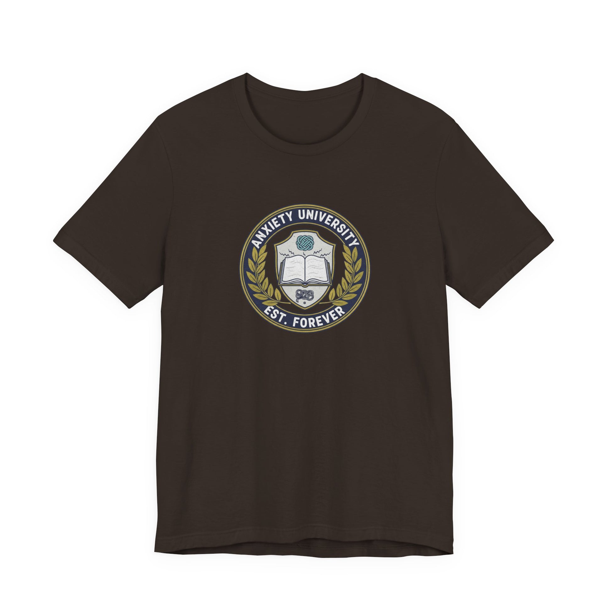 T-Shirt ANXIETY UNIVERSITY Shirt – Funny Collegiate Graphic Tee