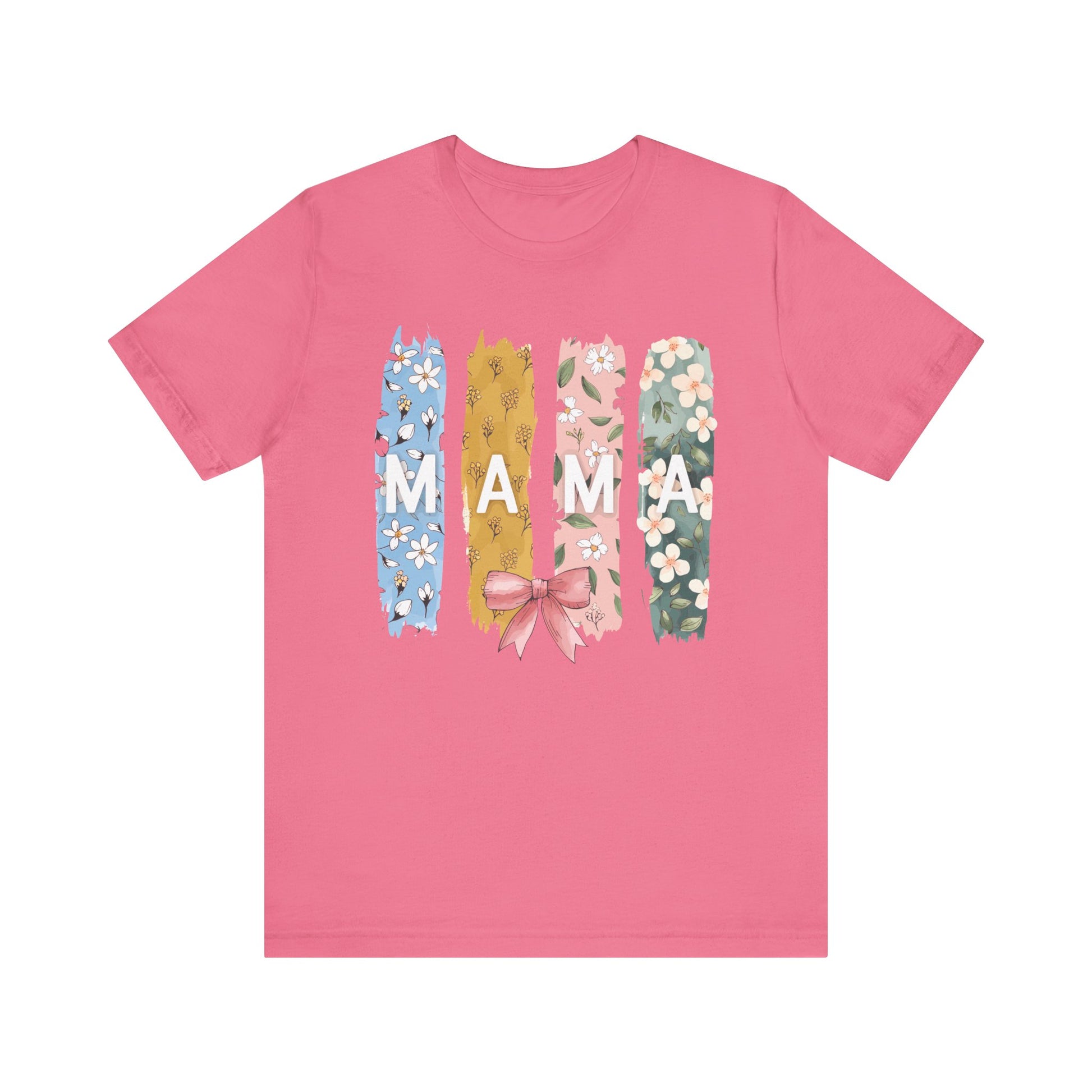 Charity Pink Mama – Colorful Floral Mom’s Day Shirt for Stylish Moms