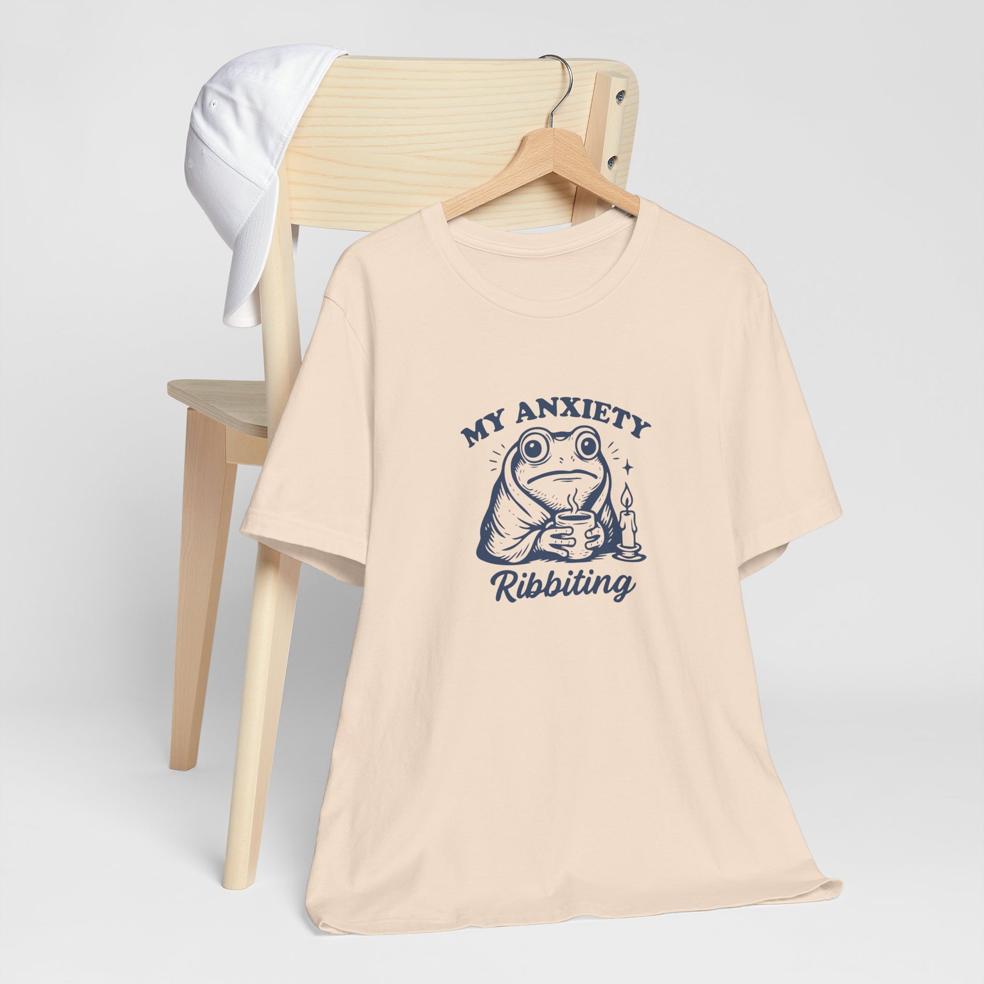 T-Shirt MY ANXIETY Ribbiting Shirt – Funny Anxiety Shirt with Frog Graphic
