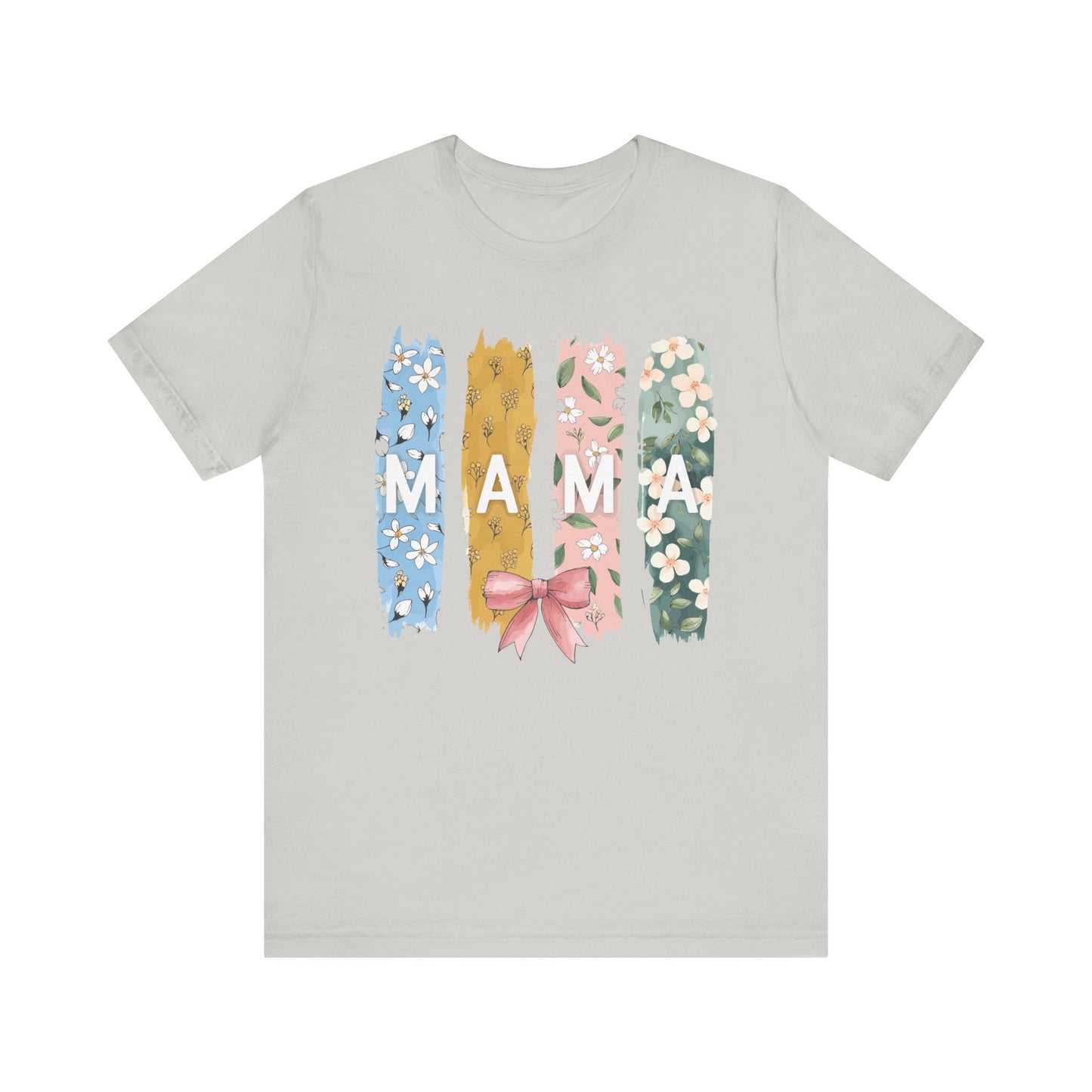 Silver Mama – Colorful Floral Mom’s Day Shirt for Stylish Moms