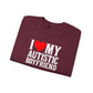 Sweatshirt I Love My Autistic Boyfriend Autism Sweatshirt for Women