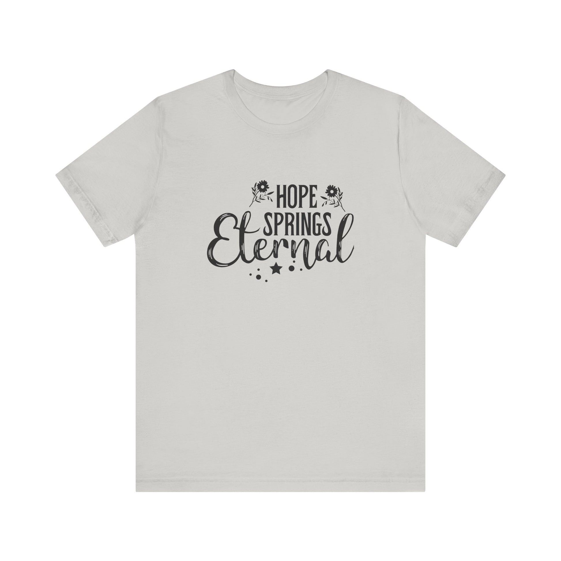 Silver Motivational Shirts – Hope Springs Eternal Women’s Easter Tee