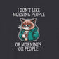 T-Shirt I Don’t Like Morning People Cat Shirt – Funny Coffee Grumpy Tee
