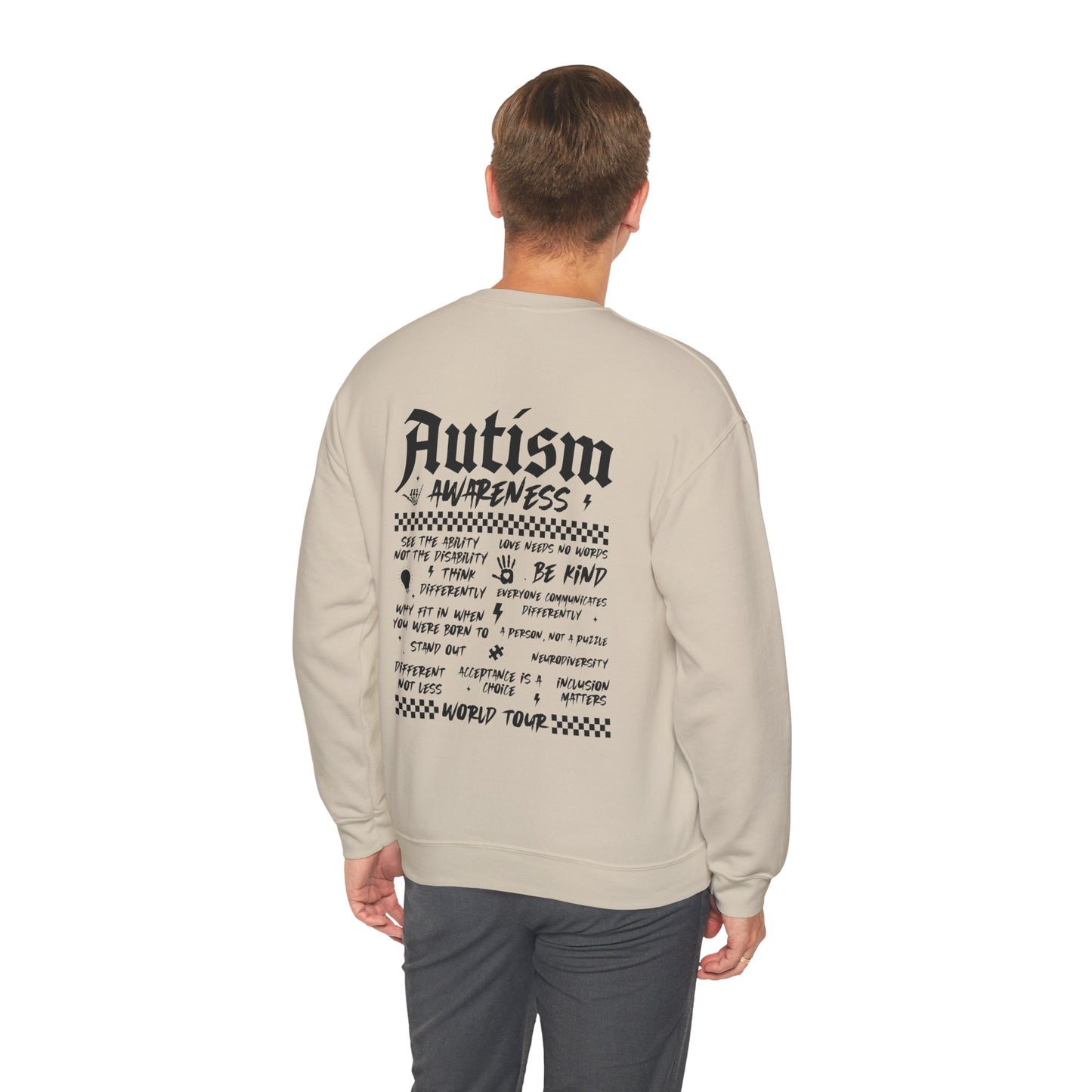 Sweatshirt Autism Awareness World Tour Statement Autism Sweatshirt