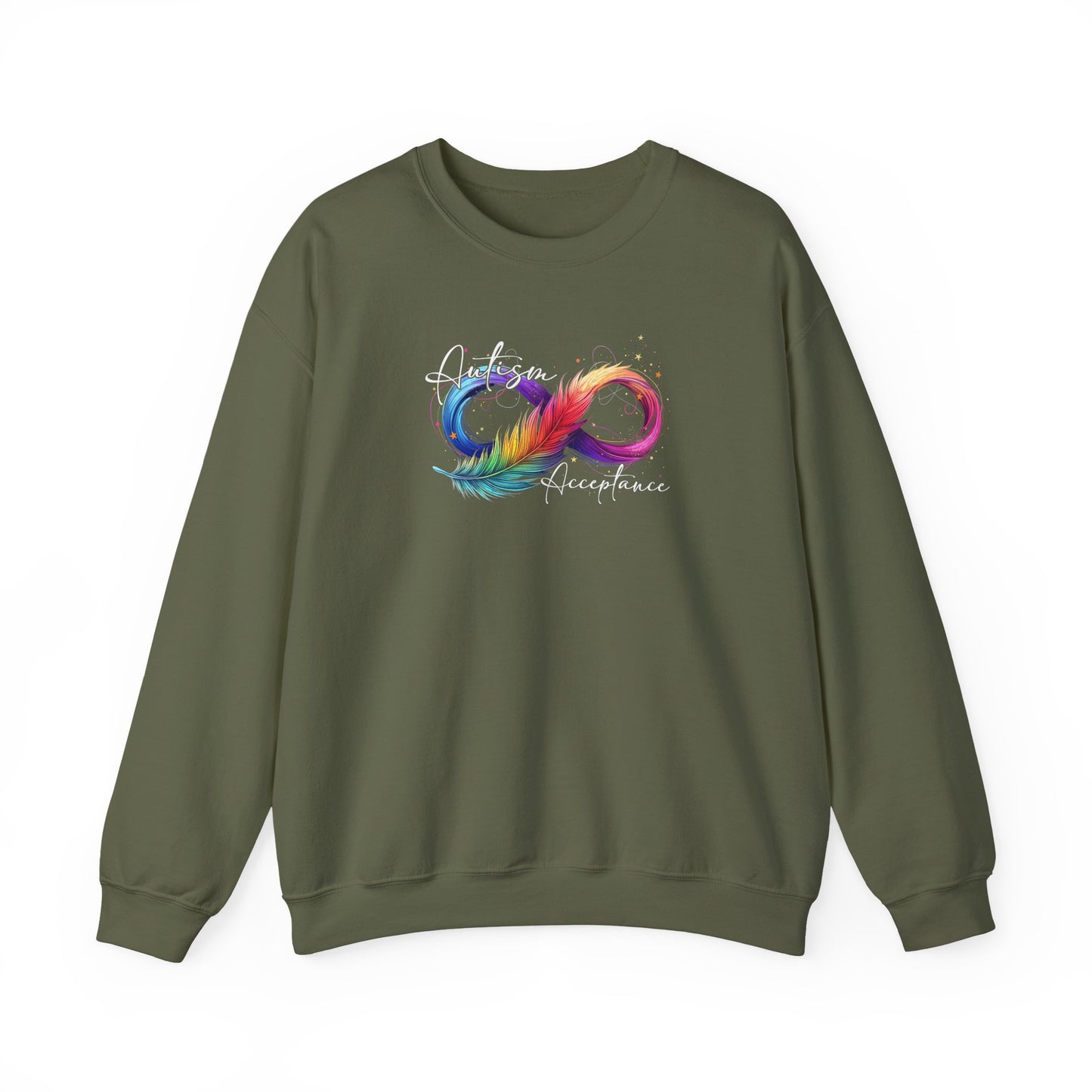 Sweatshirt Autism Acceptance Sweatshirt with Neurodiversity Symbol
