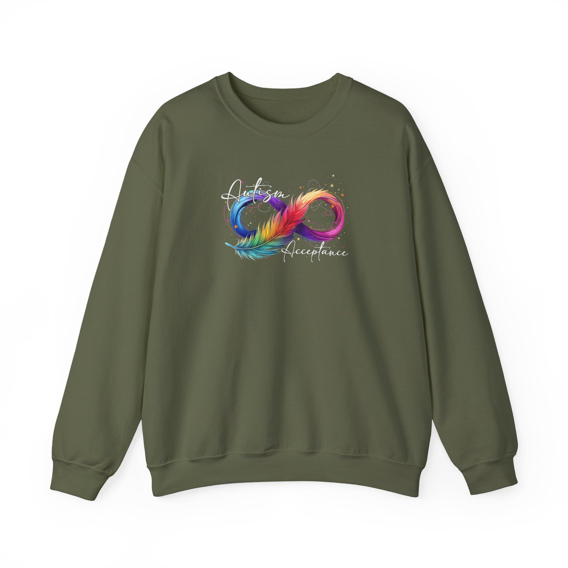 Sweatshirt Autism Acceptance Sweatshirt with Neurodiversity Symbol