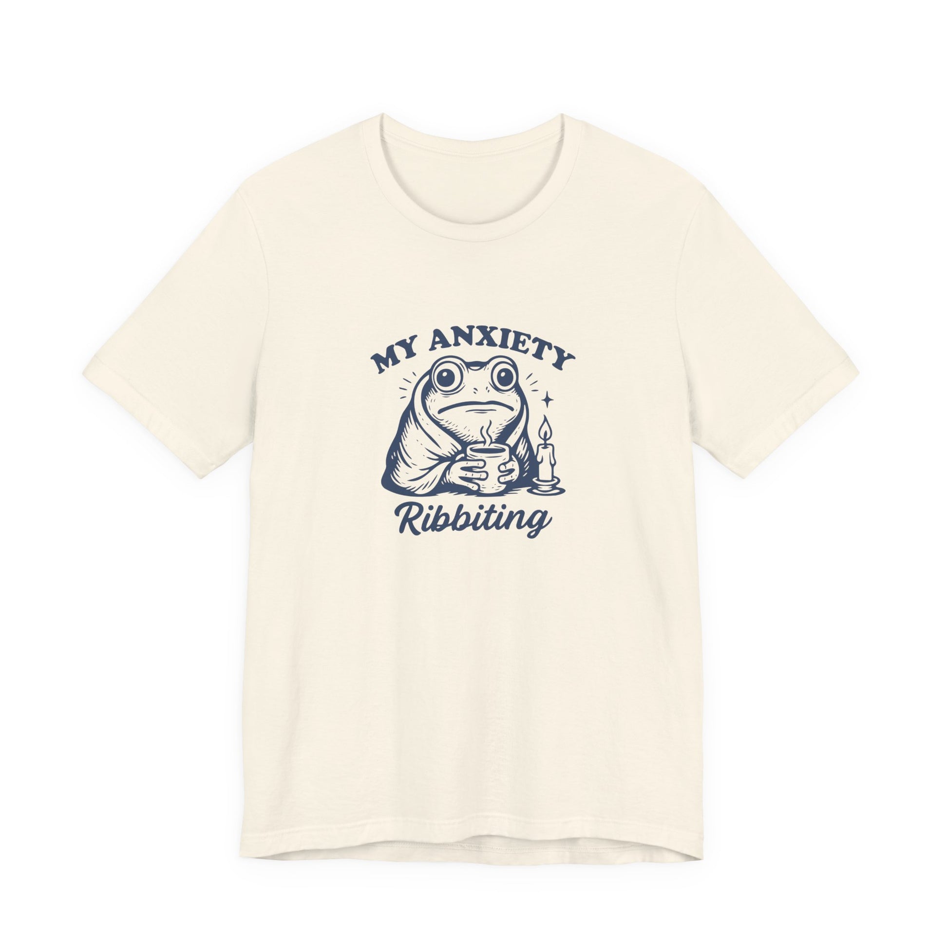 T-Shirt MY ANXIETY Ribbiting Shirt – Funny Anxiety Shirt with Frog Graphic