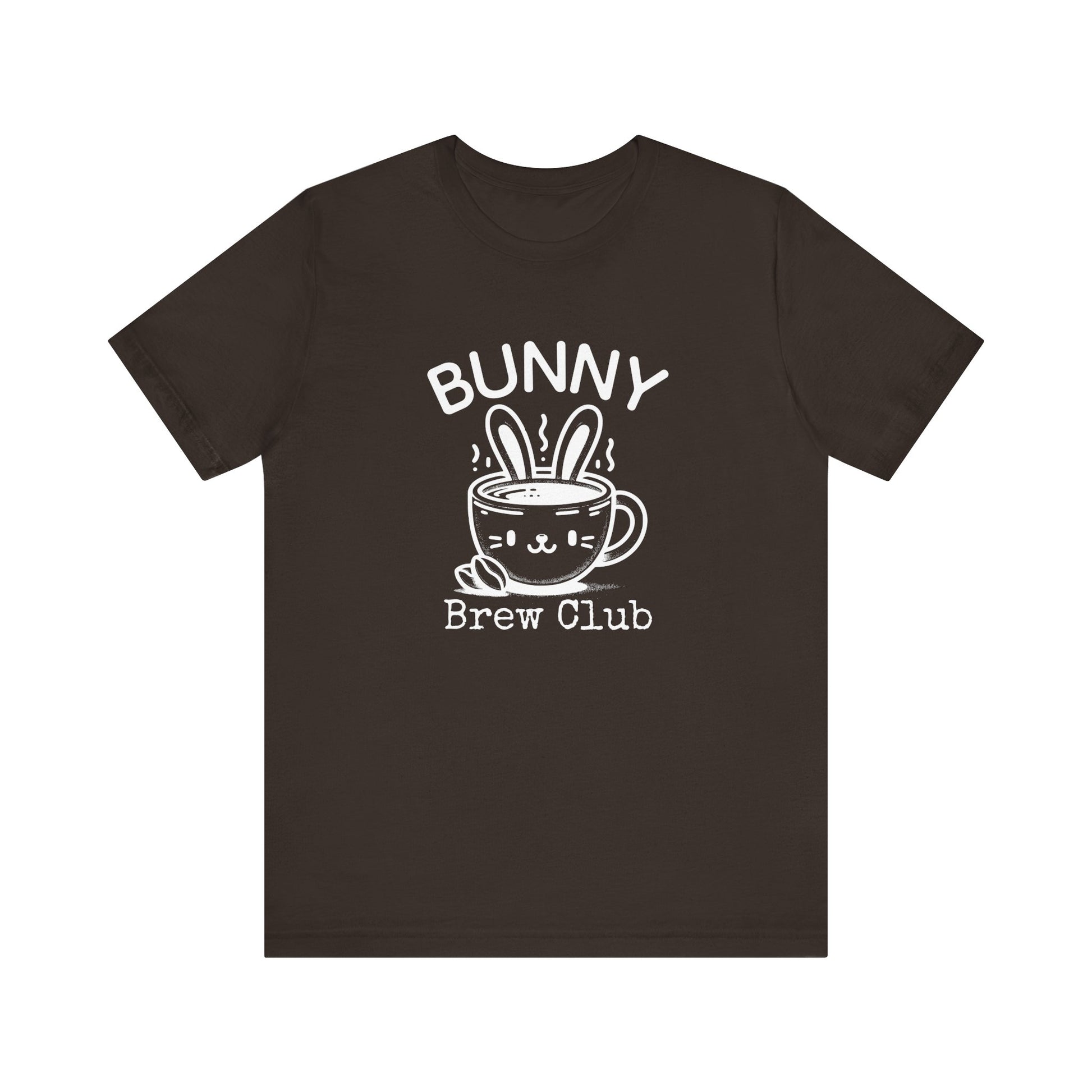 Brown Coffee Easter Shirt – Bunny Brew Club Funny Easter Tee for Women
