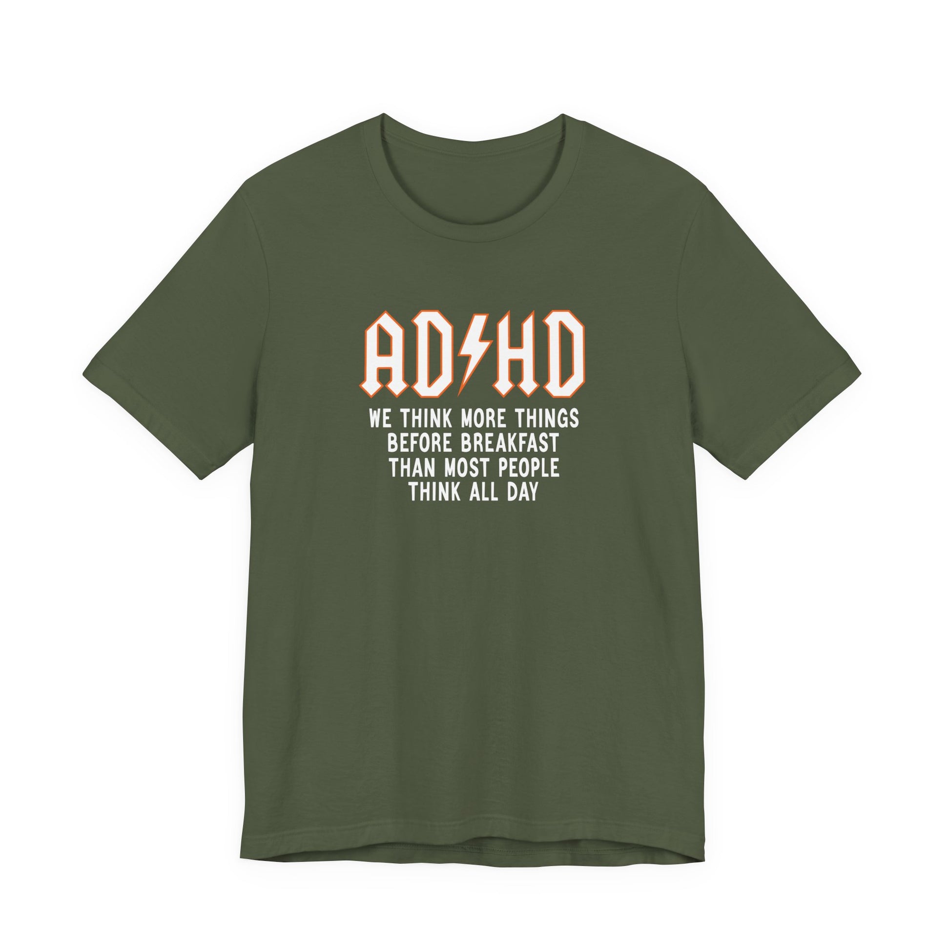T-Shirt ADHD Lightning Bolt T-Shirt – Bold Funny ADHD Graphic Tee
