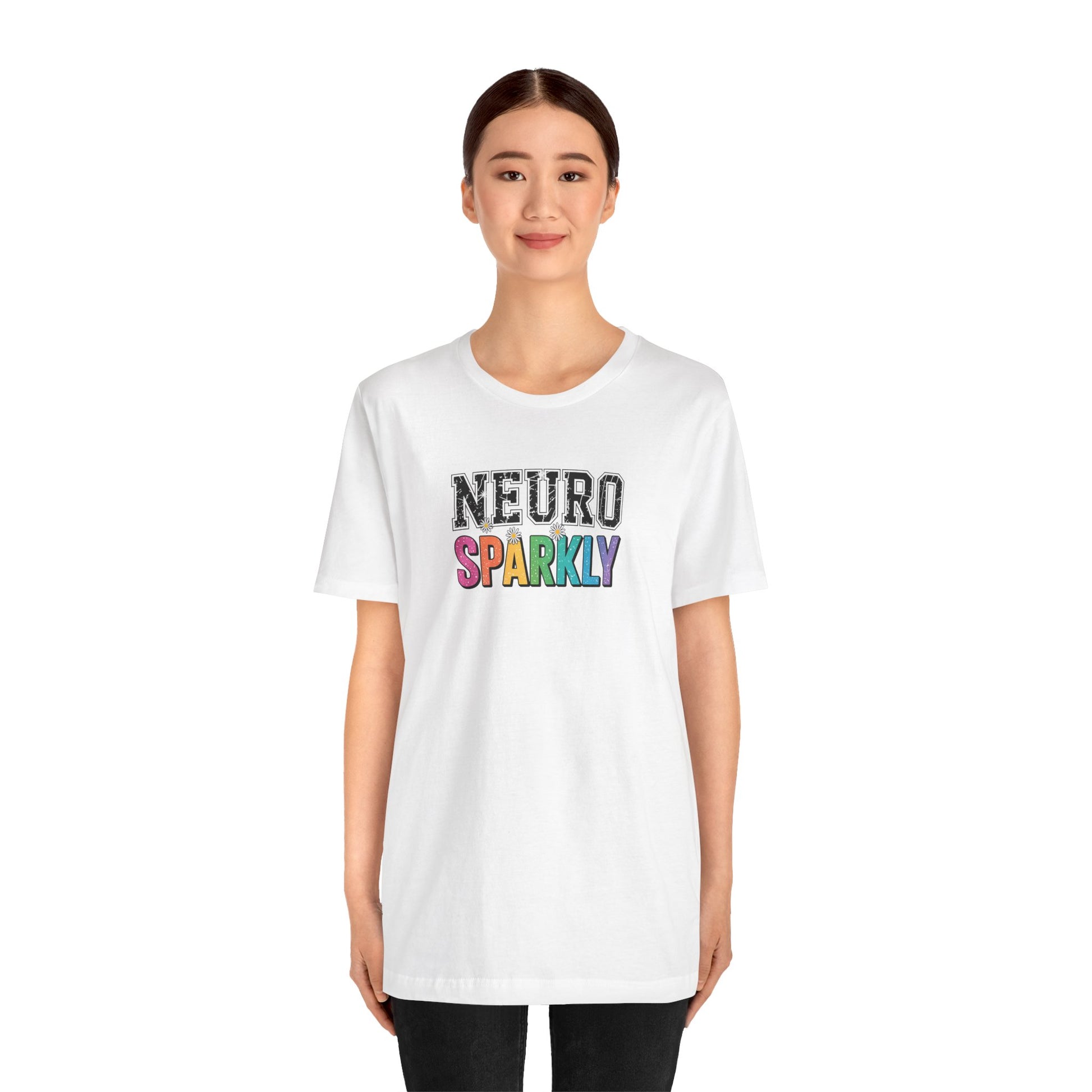 T-Shirt NEURO SPARKLY – Colorful ADHD T Shirt for Women & Young Adults