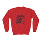 Red Resting Bunny Face Kids Sweatshirt | Funny Easter Sweatshirt