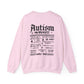 Sweatshirt Autism Awareness World Tour Statement Autism Sweatshirt