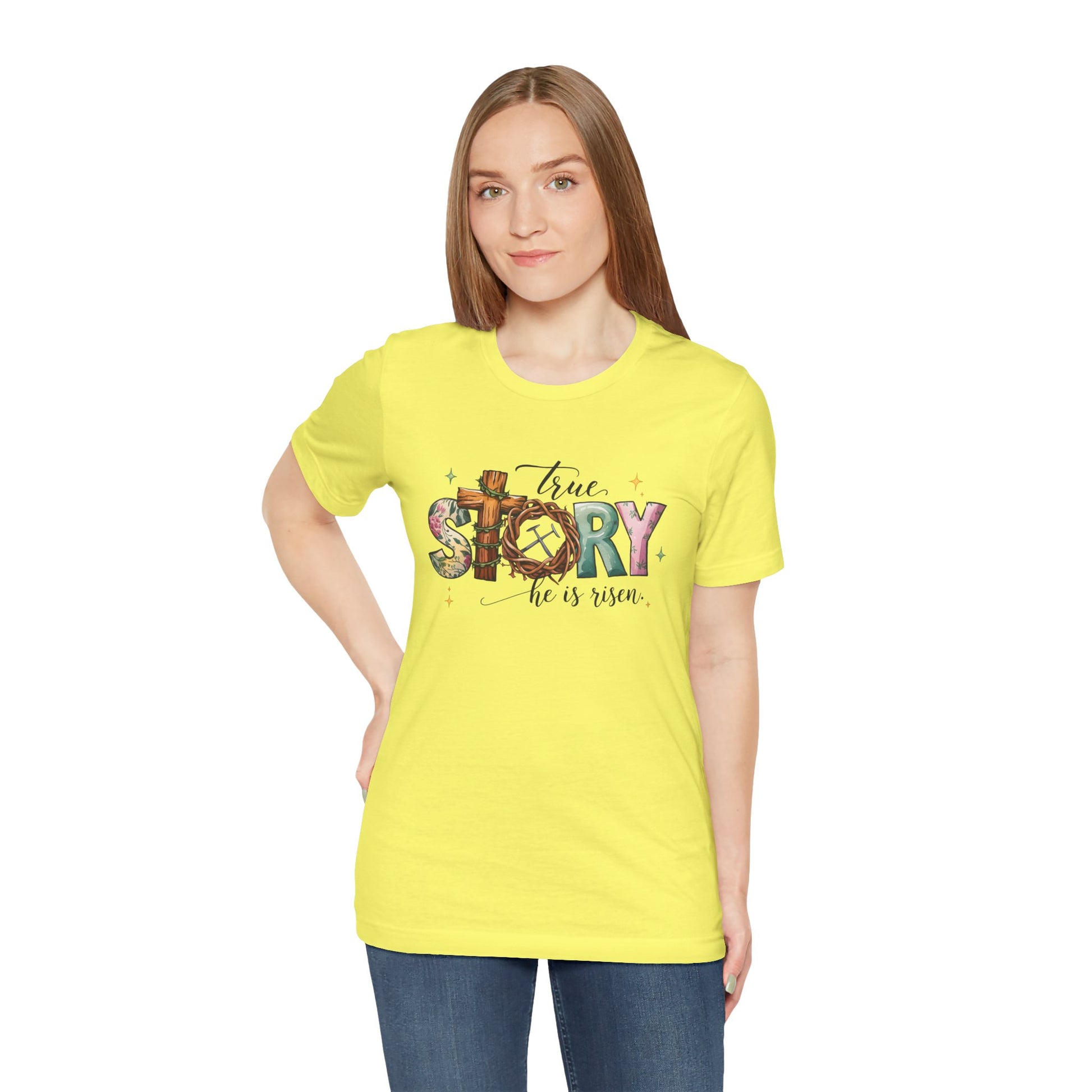 Inspirational Shirts – True Story, He Is Risen Easter Tee