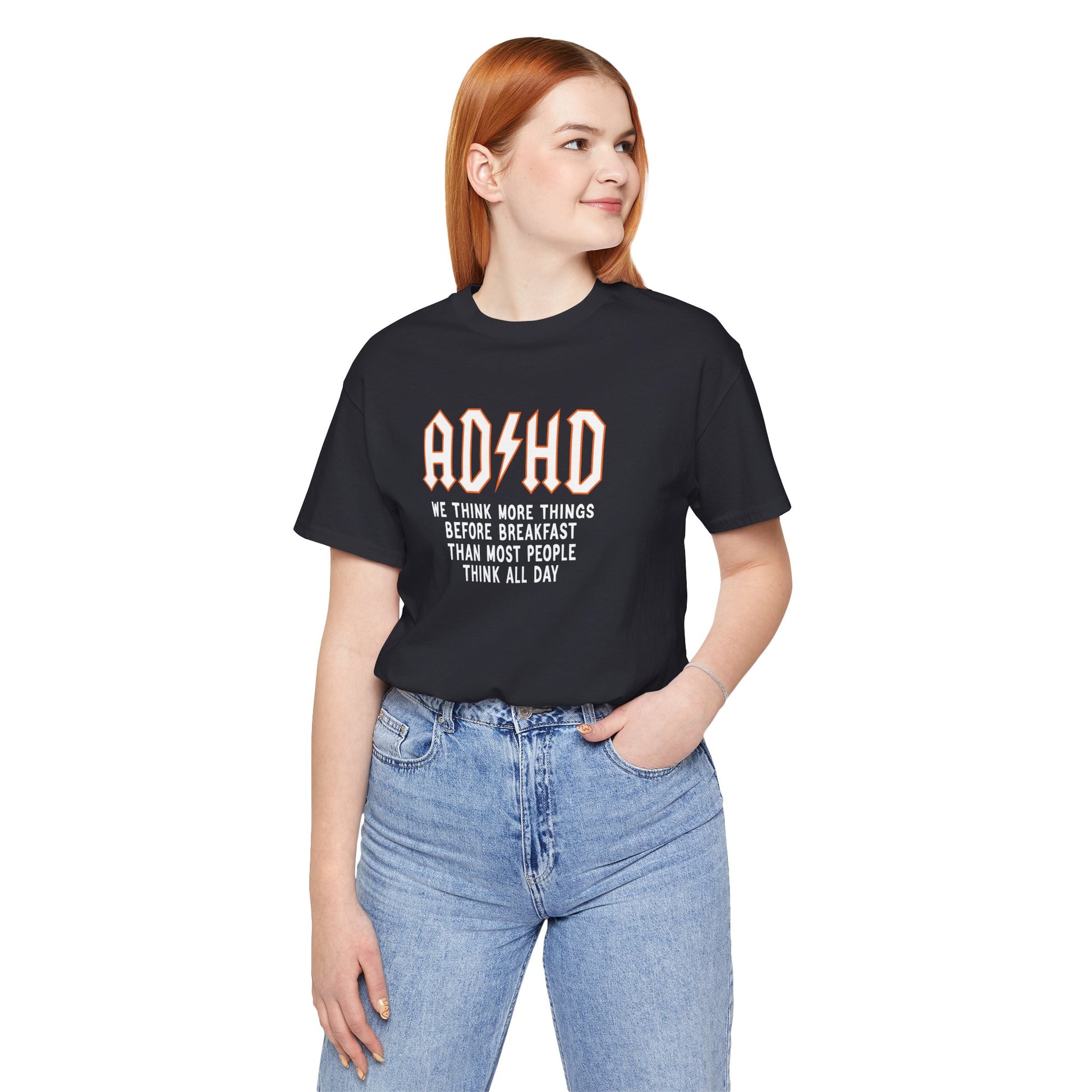 T-Shirt ADHD Lightning Bolt T-Shirt – Bold Funny ADHD Graphic Tee