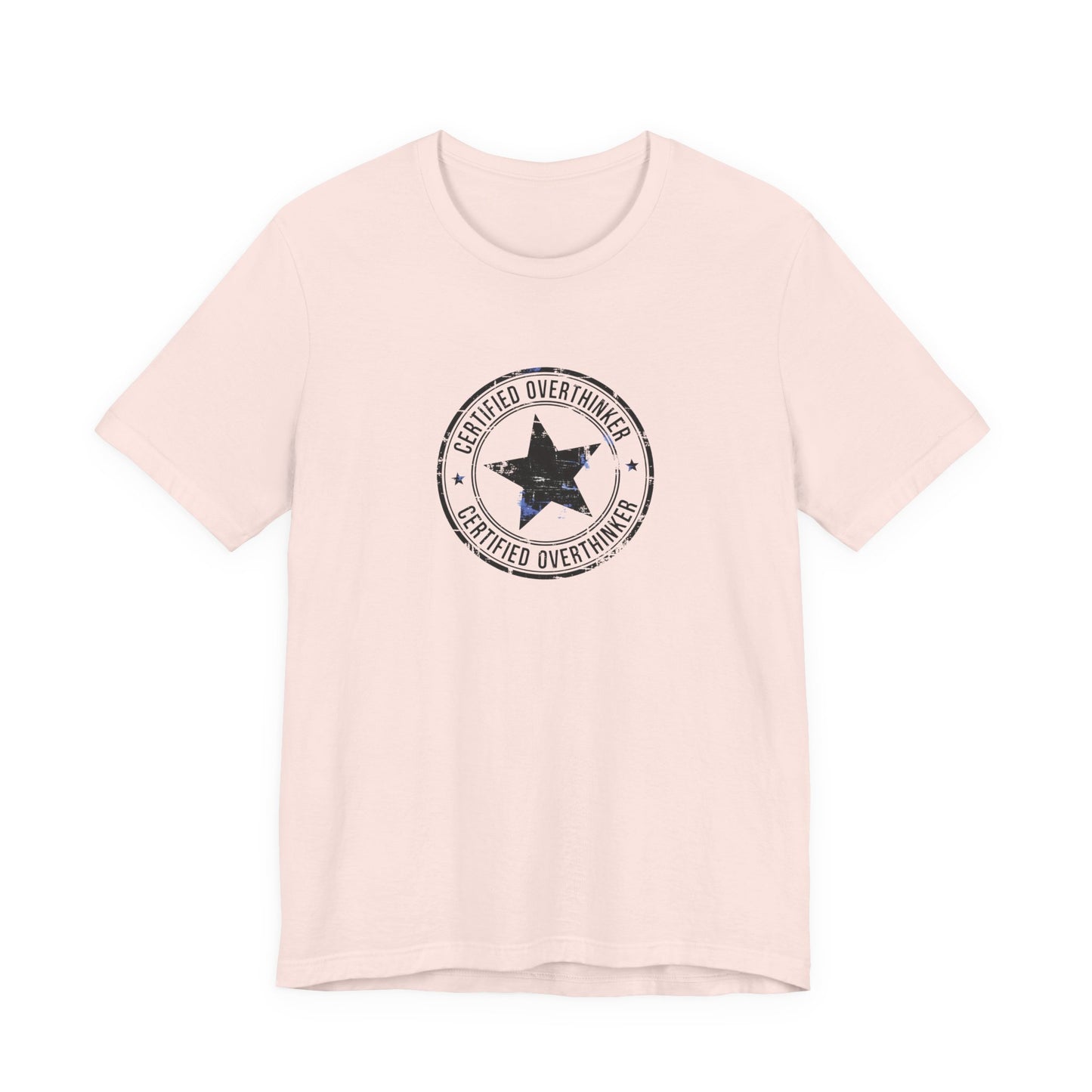 T-Shirt CERTIFIED OVERTHINKER T-Shirt – Vintage Stamp Seal Graphic Tee