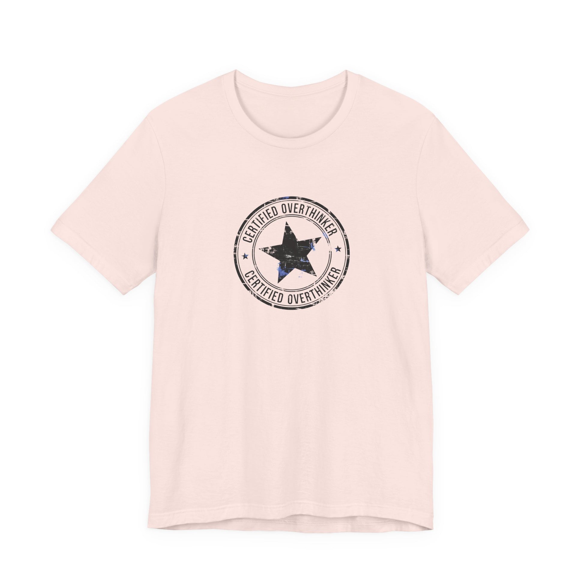 T-Shirt CERTIFIED OVERTHINKER T-Shirt – Vintage Stamp Seal Graphic Tee