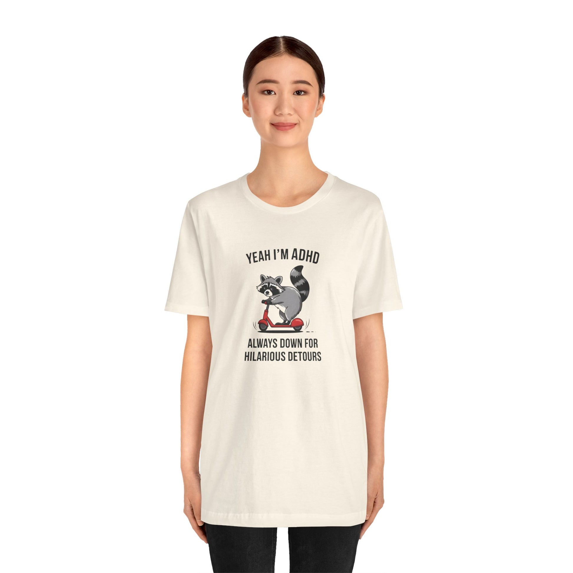 T-Shirt YEAH I’M ADHD T-Shirt – Funny ADHD Detour Cartoon Shirt
