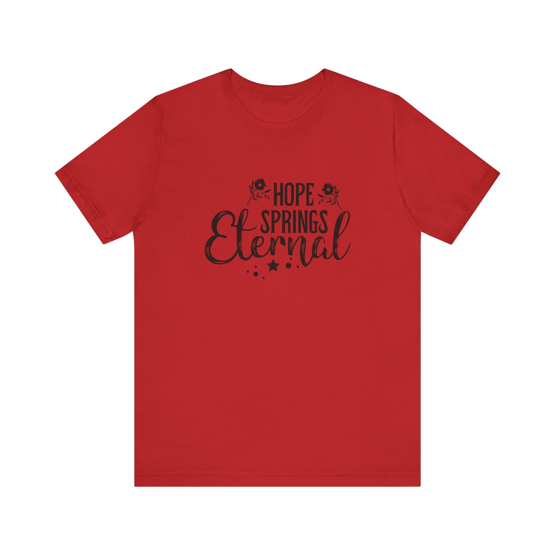 Red Motivational Shirts – Hope Springs Eternal Women’s Easter Tee