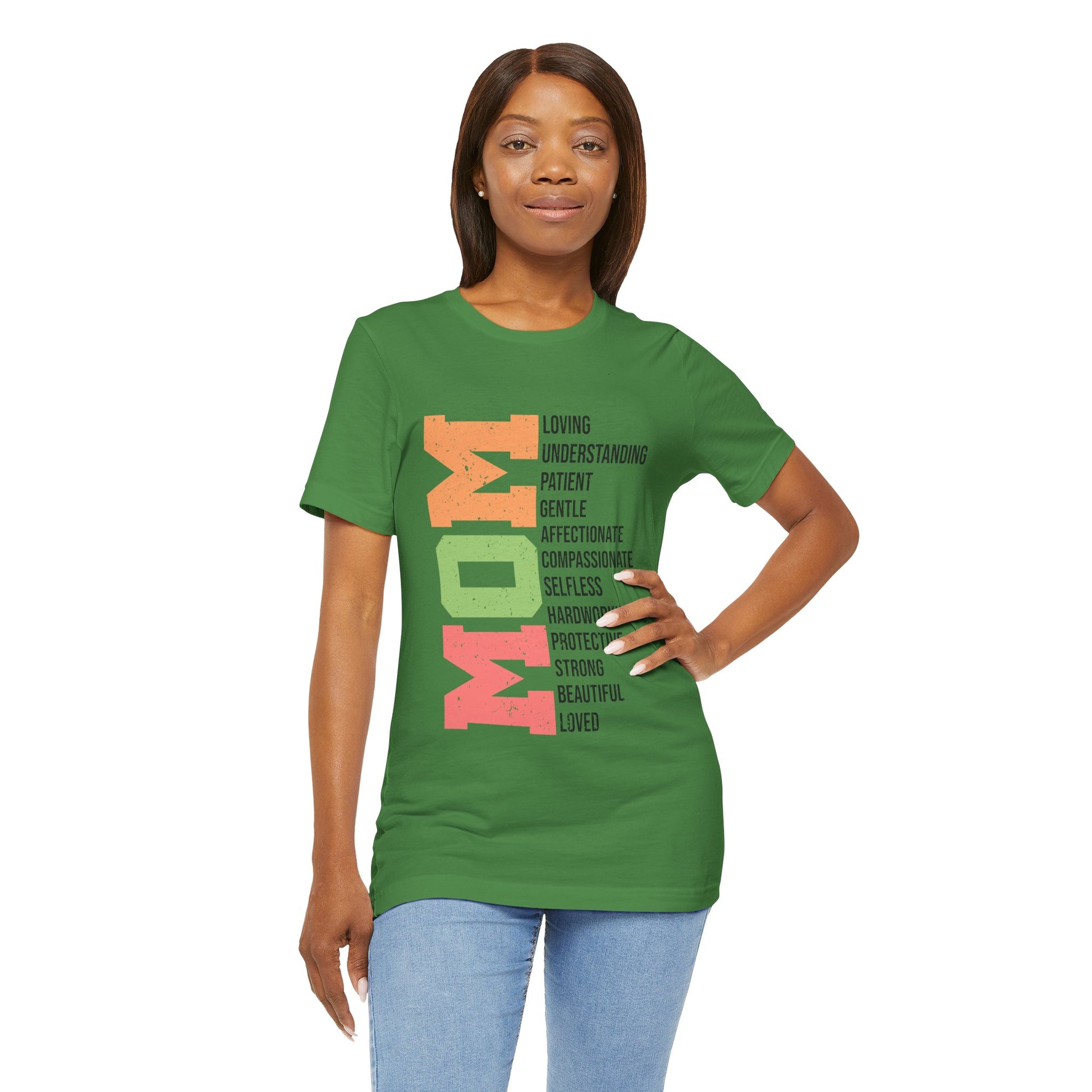 Empowering Mom T-Shirt – Beautiful, Strong, Loved MOM