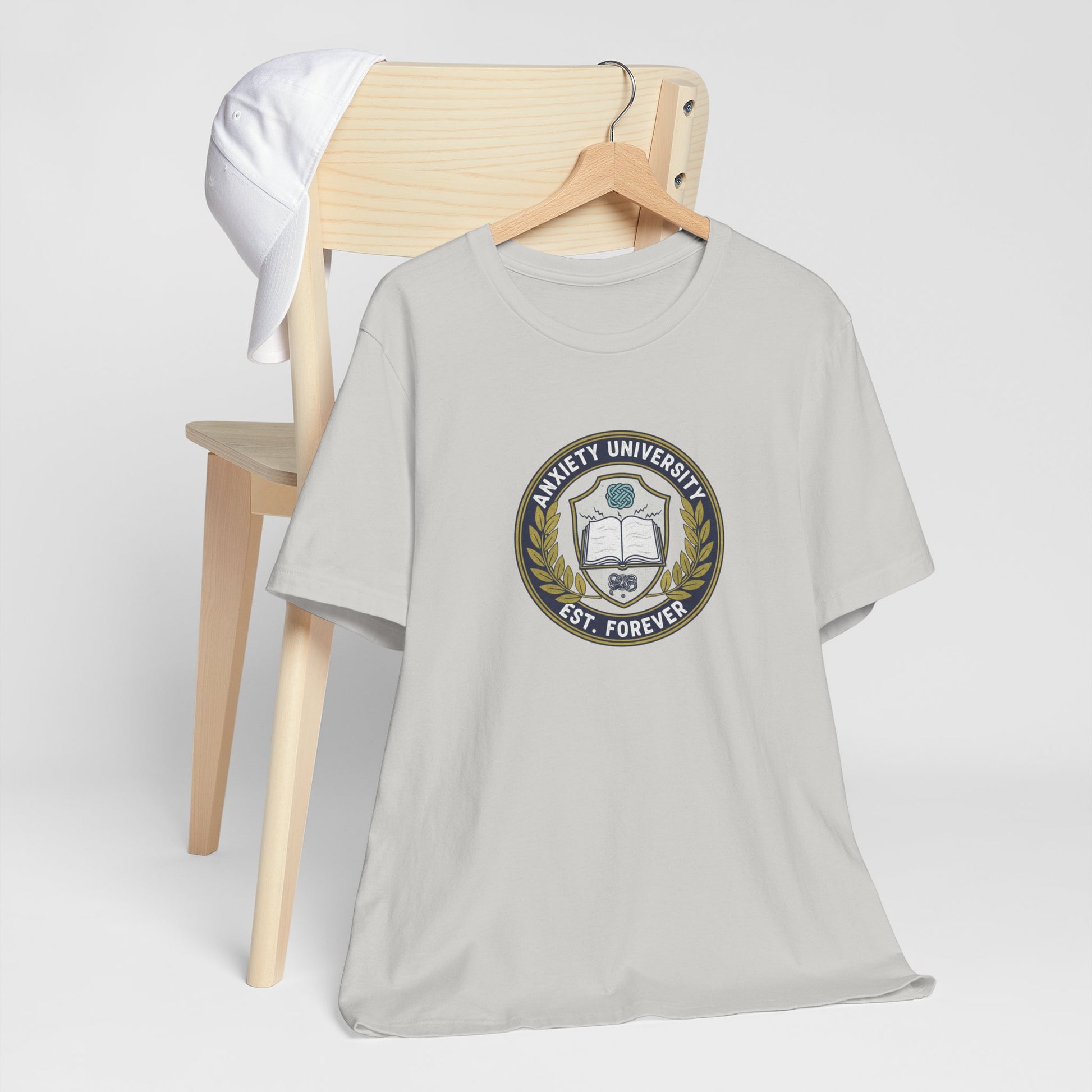 T-Shirt ANXIETY UNIVERSITY Shirt – Funny Collegiate Graphic Tee