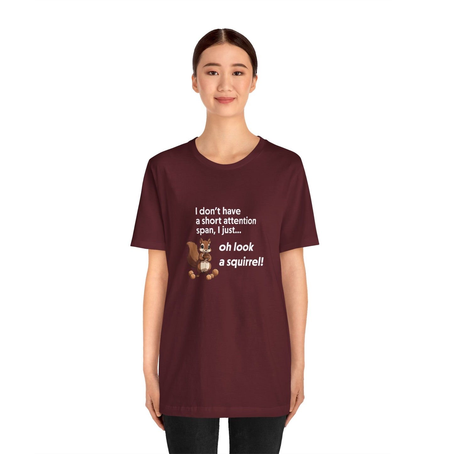 T-Shirt Oh Look a Squirrel ADHD T-Shirt – Funny Neurodivergent Shirt