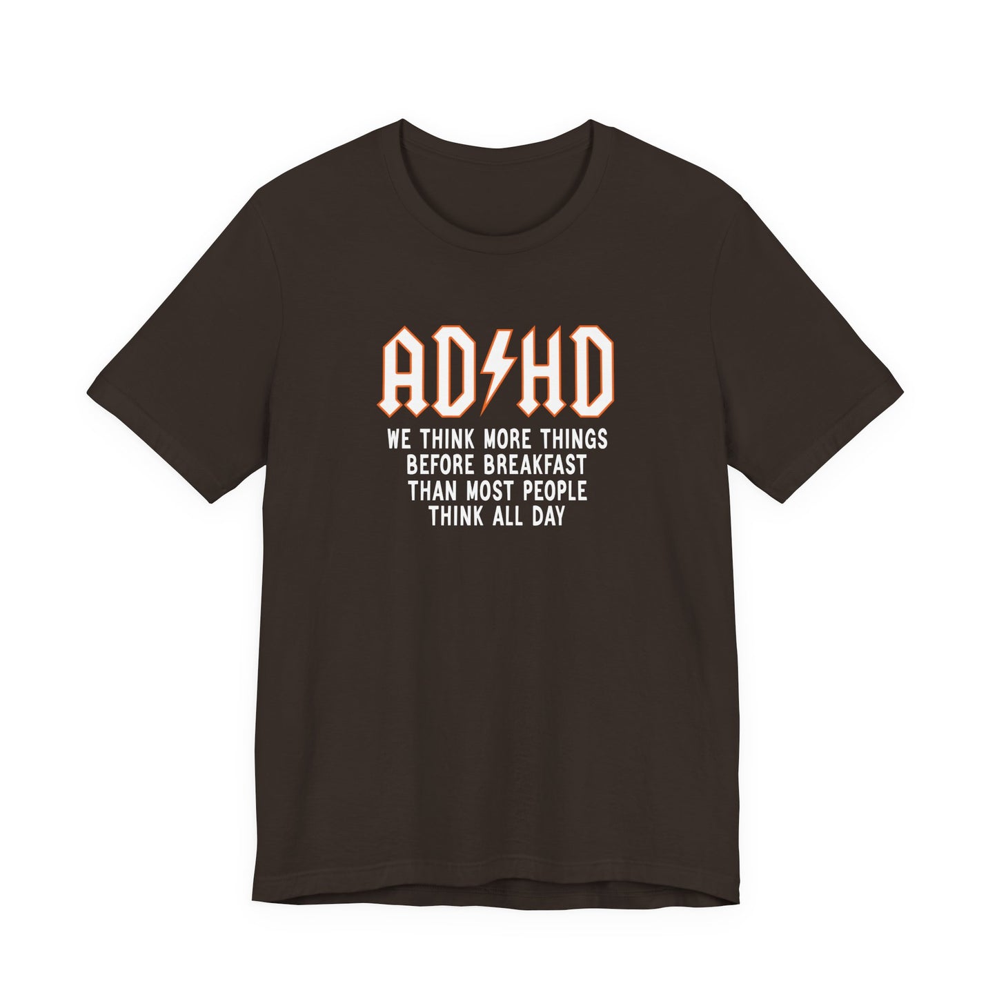 T-Shirt ADHD Lightning Bolt T-Shirt – Bold Funny ADHD Graphic Tee