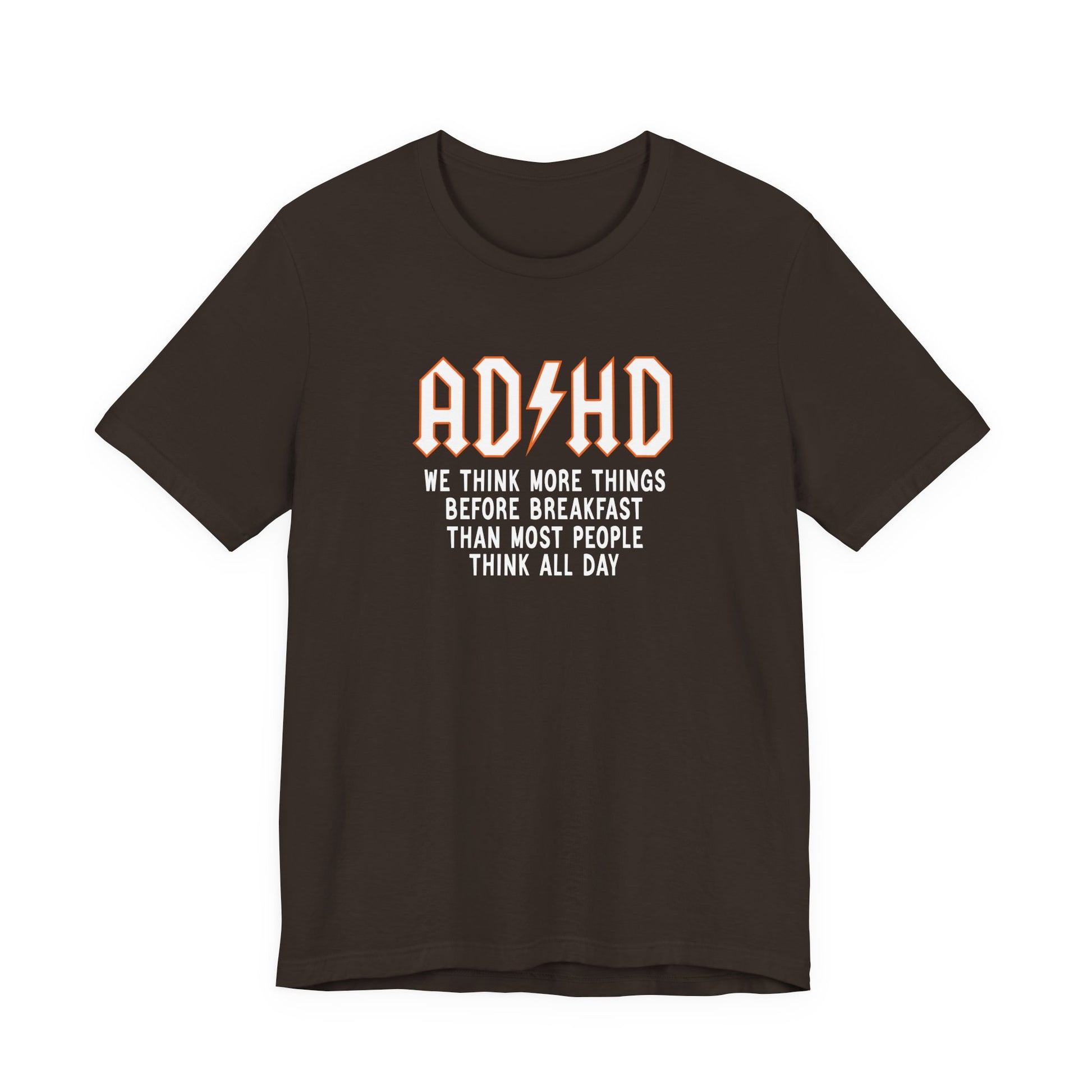 T-Shirt ADHD Lightning Bolt T-Shirt – Bold Funny ADHD Graphic Tee
