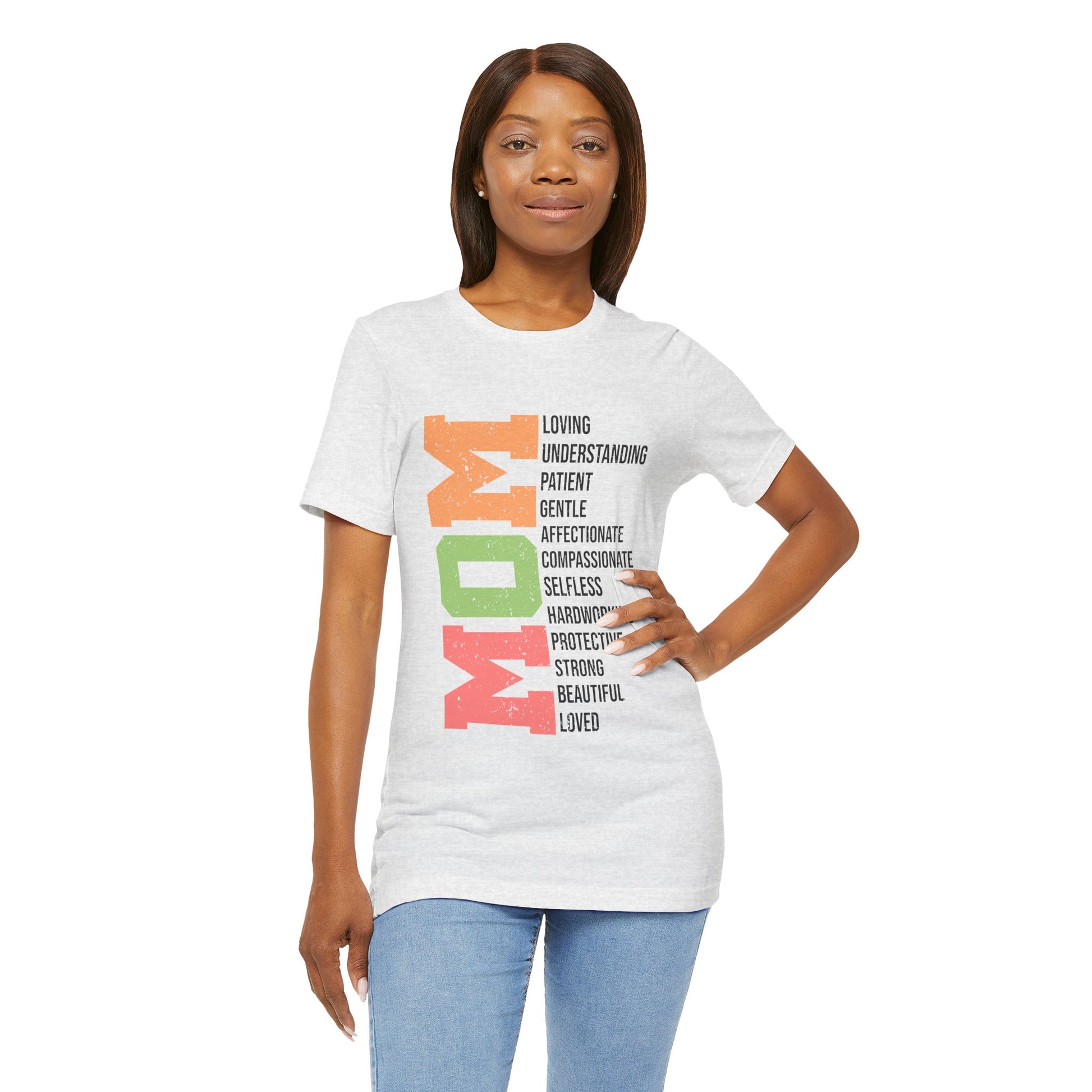 Empowering Mom T-Shirt – Beautiful, Strong, Loved MOM
