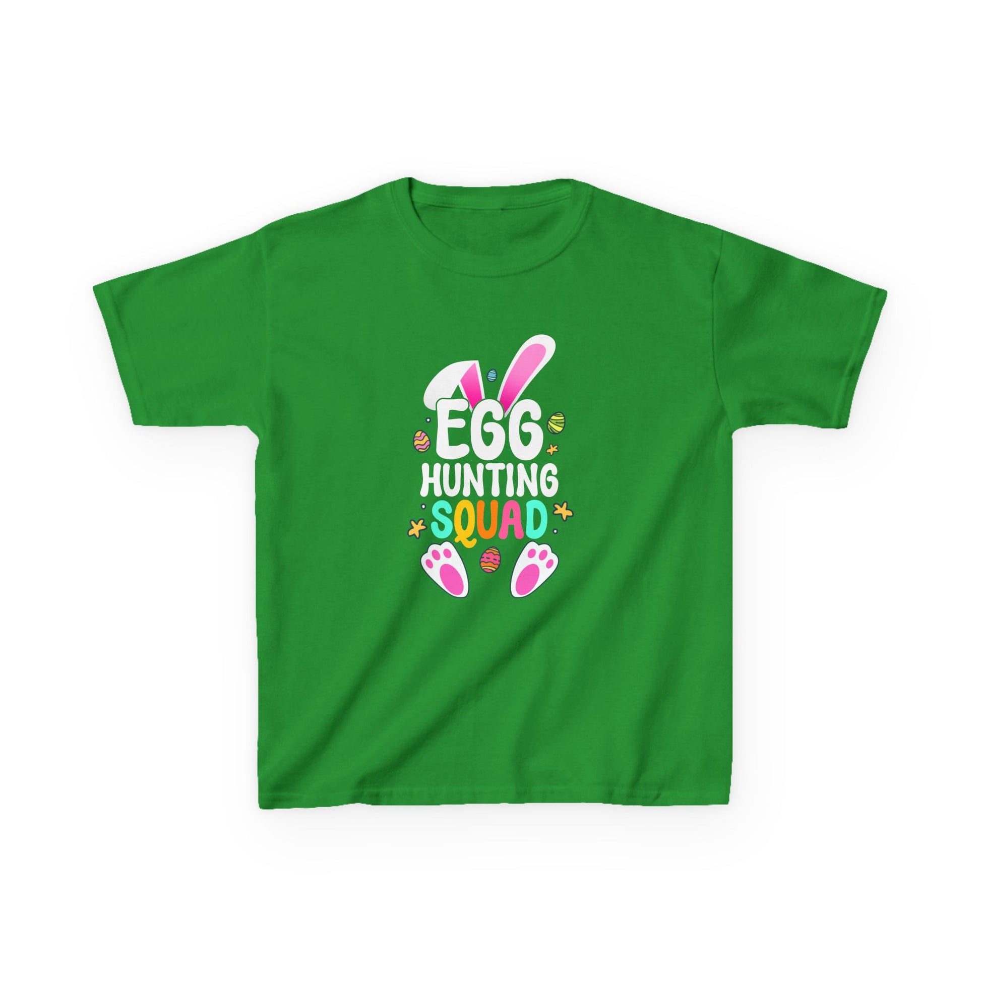 Irish Green Egg Hunting Squad Kids Tee | Matching Easter Shirt for Families