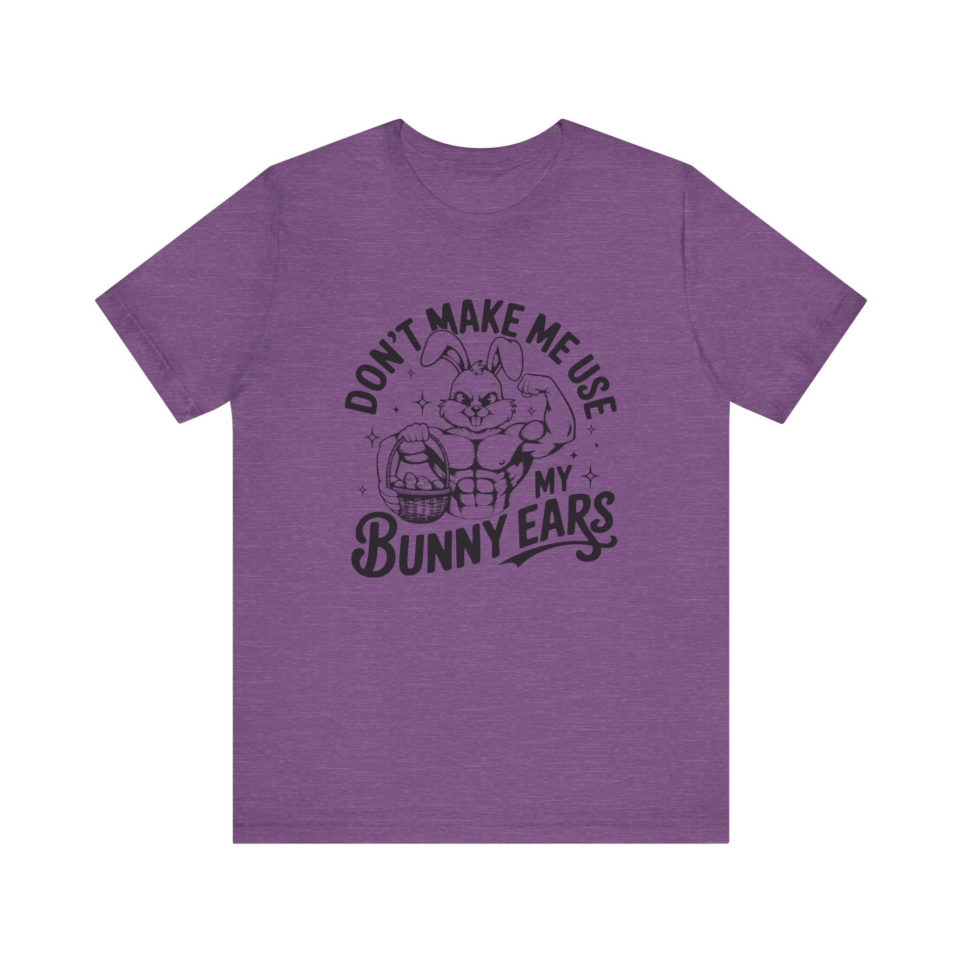 Heather Team Purple Easter Fitness Shirt – Bunny Gains No Days Off Unisex Tee