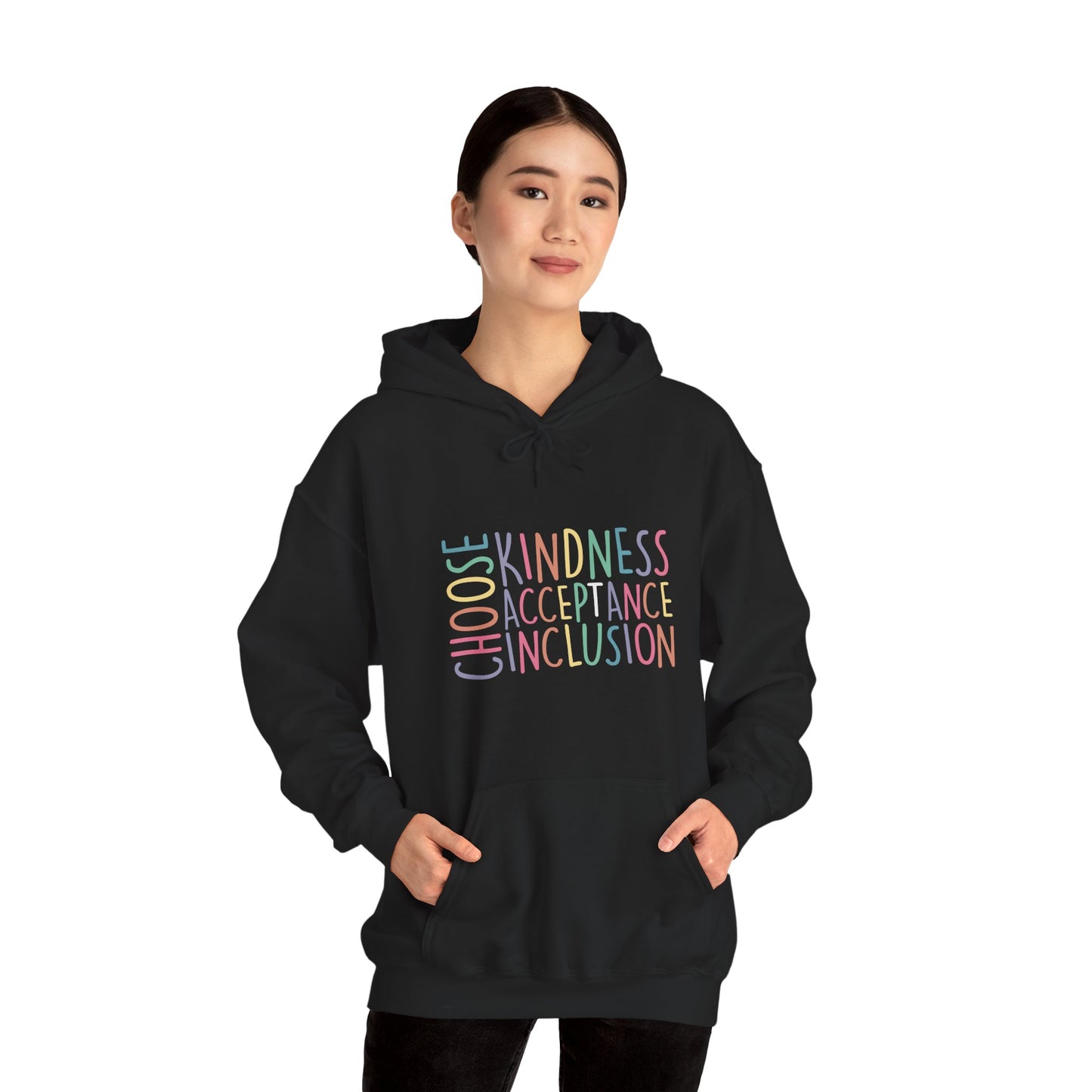 CHOOSE KINDNESS Hoodie – Colorful Inclusion & Acceptance Design