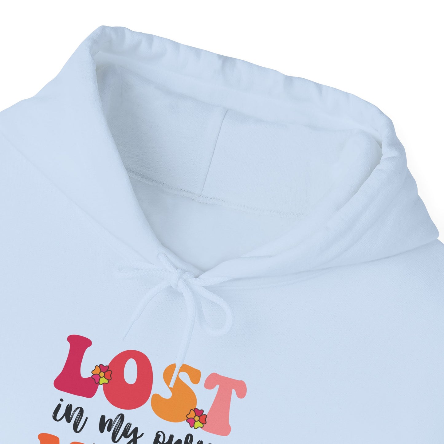 Hoodie LOST in my own MIND Hoodie – Retro ADHD Graphic Hoodie