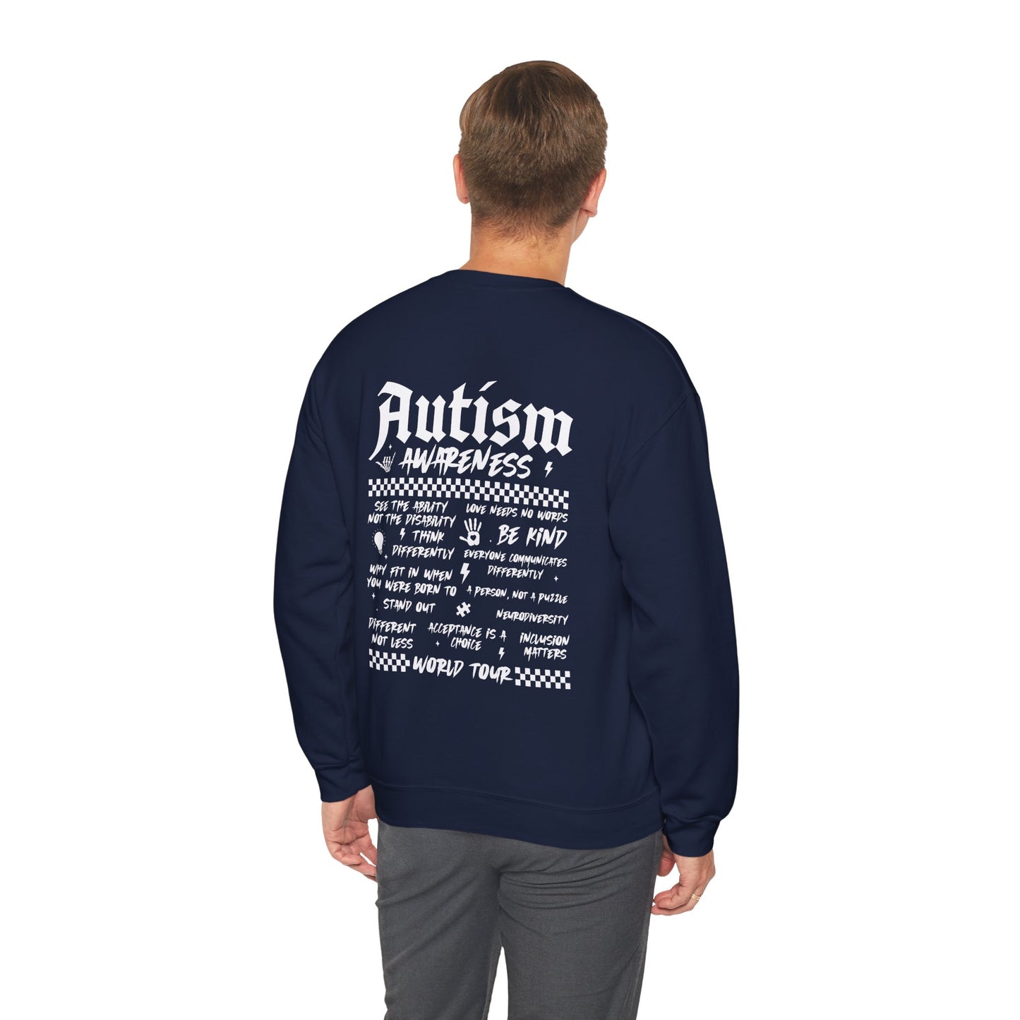Sweatshirt Autism Awareness World Tour Statement Autism Sweatshirt