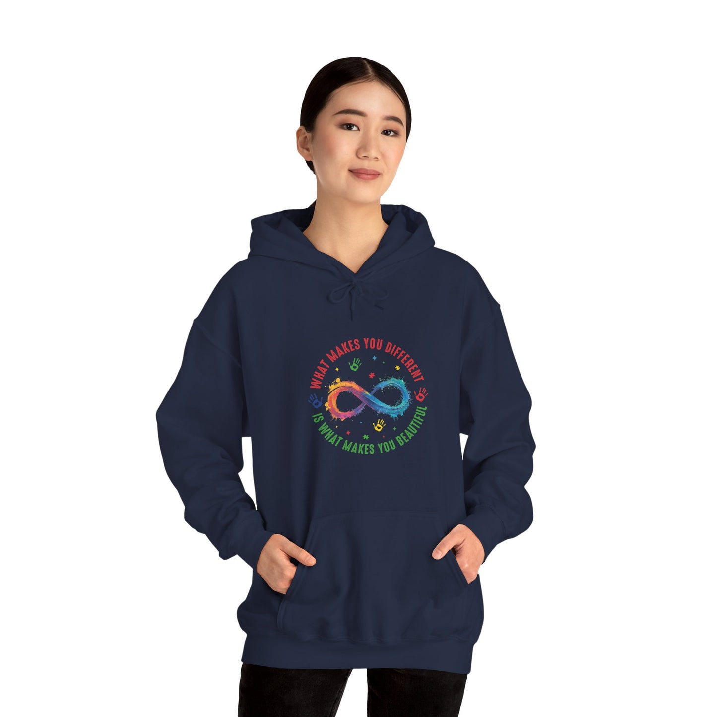 WHAT MAKES YOU DIFFERENT Hoodie – Colorful Neurodiversity Sweatshirt