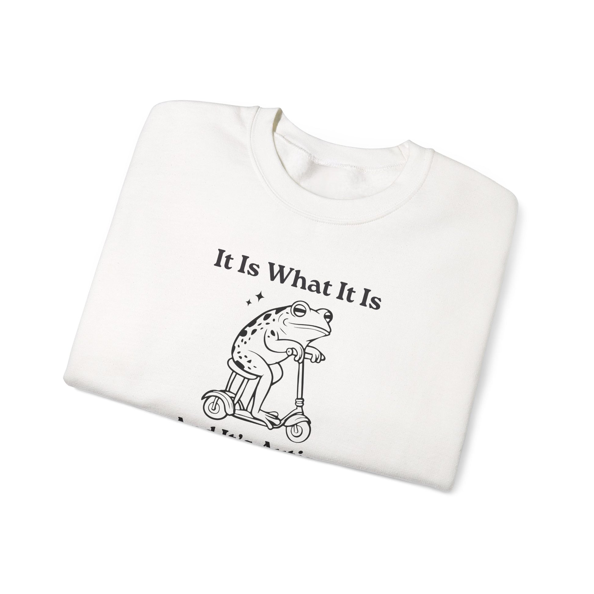 Sweatshirt It Is What It Is And It’s Autism Funny Sweatshirt for Adults & Teens