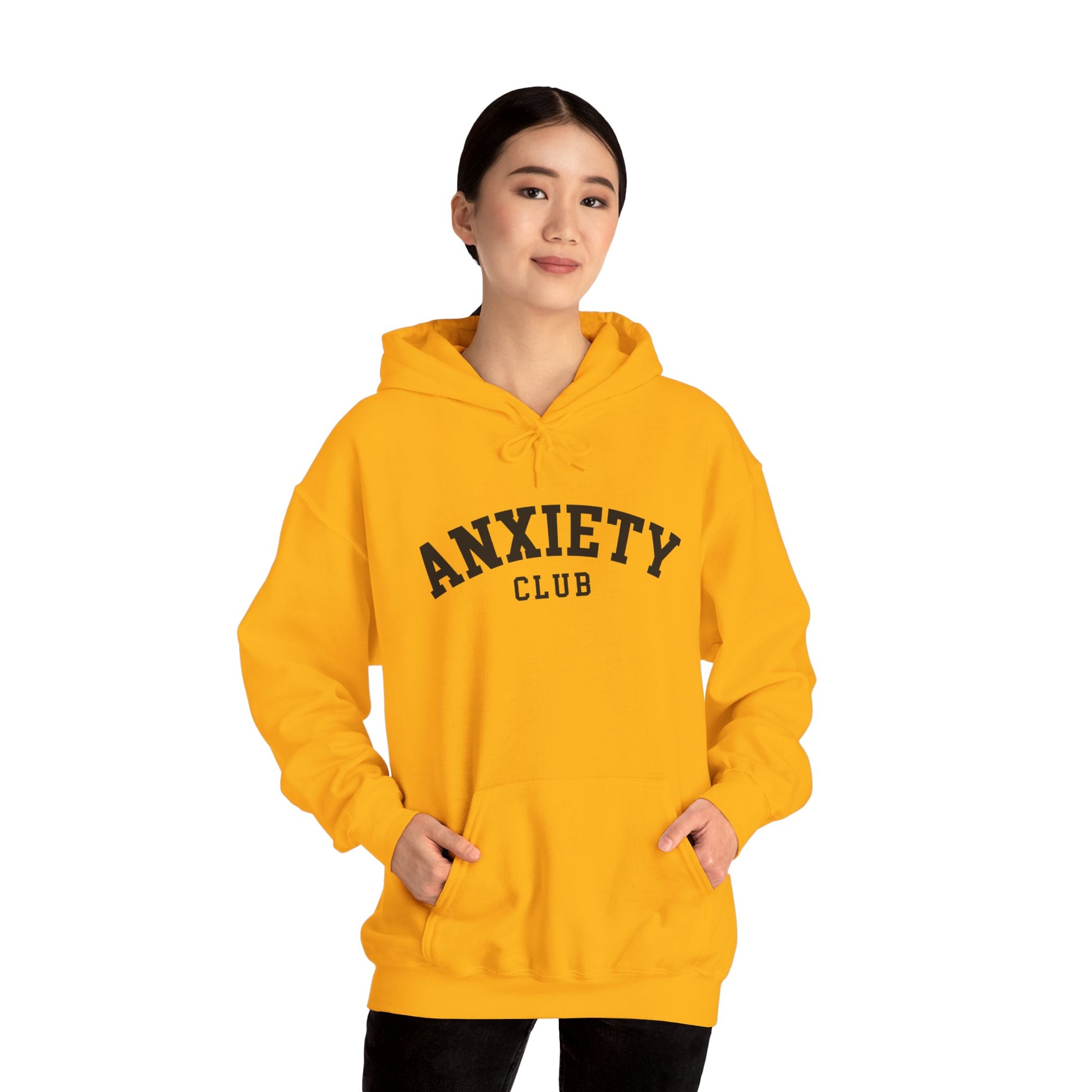 Hoodie Anxiety Club – Cozy Hoodie for Women with Anxiety Support