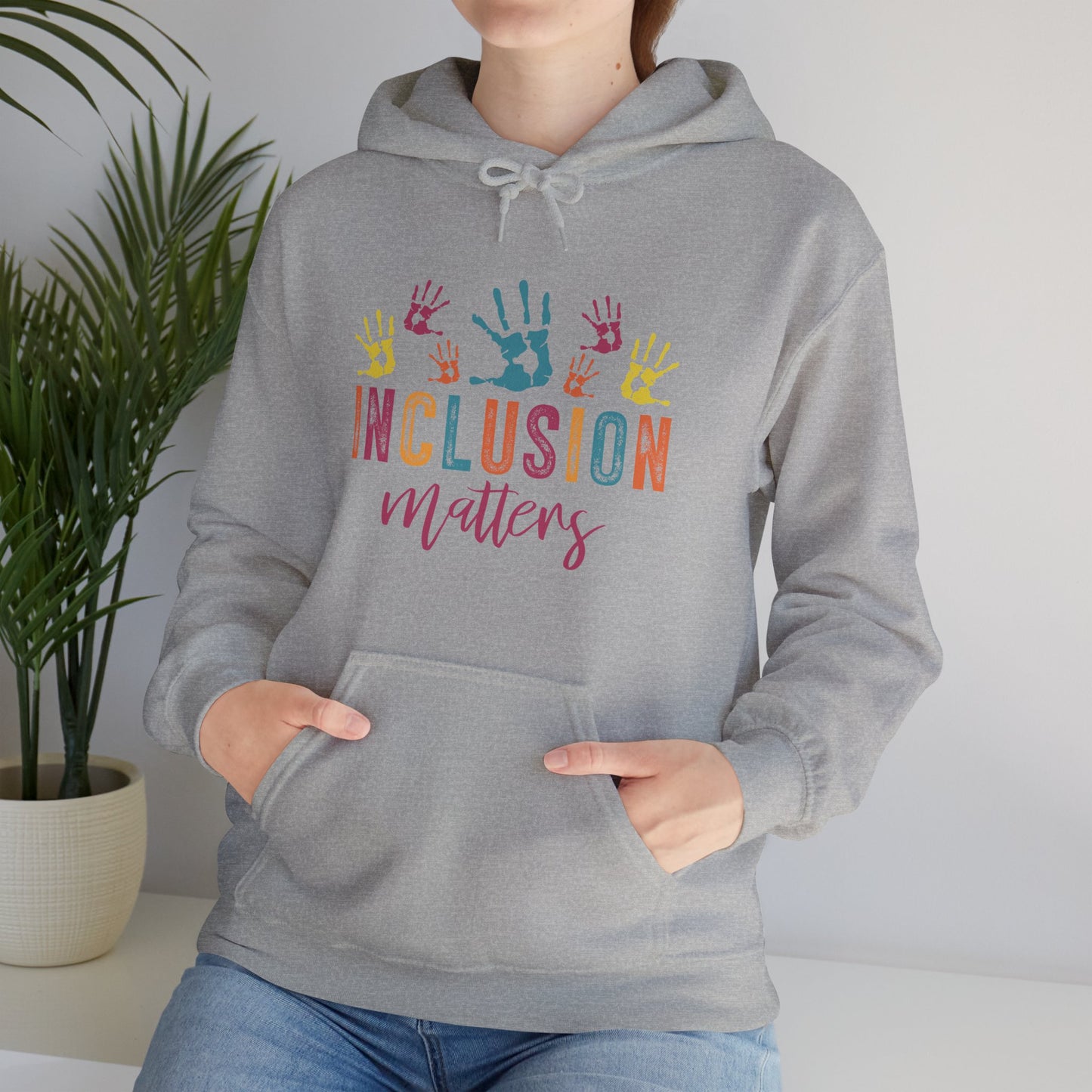 INCLUSION matters Hoodie – Colorful Advocacy Design for Awareness