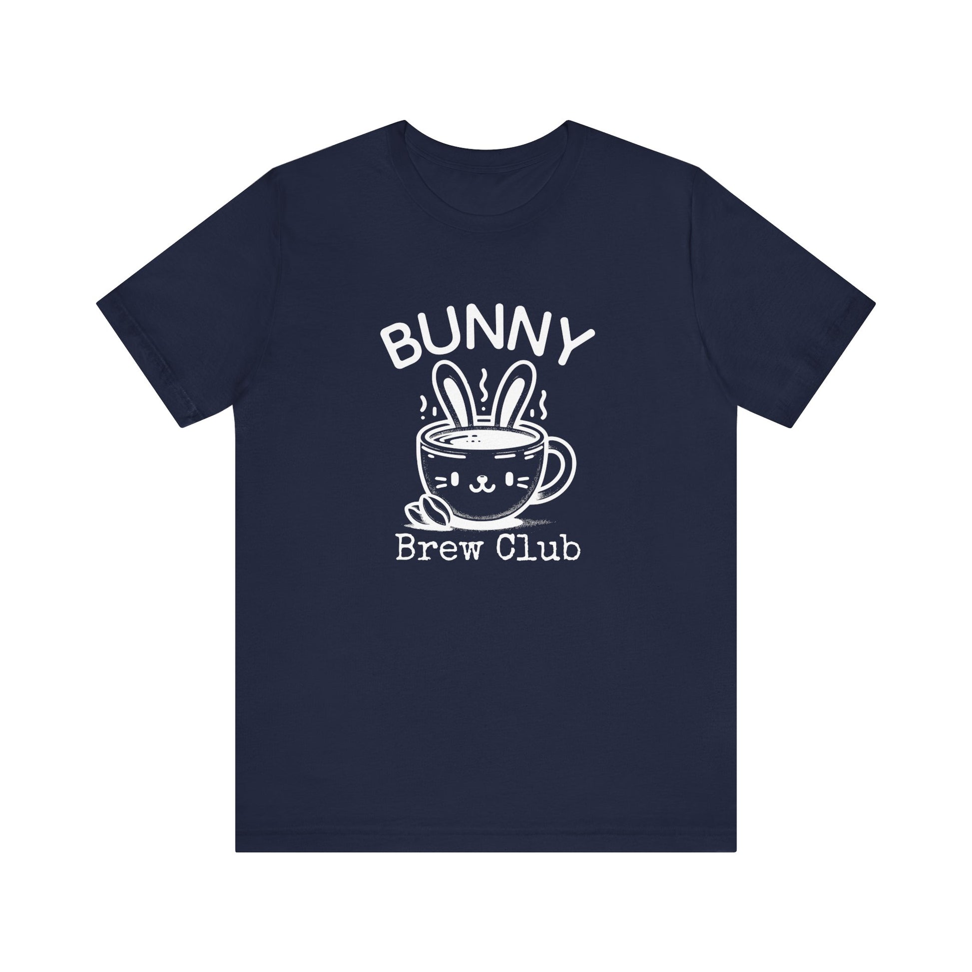 Navy Coffee Easter Shirt – Bunny Brew Club Funny Easter Tee for Women