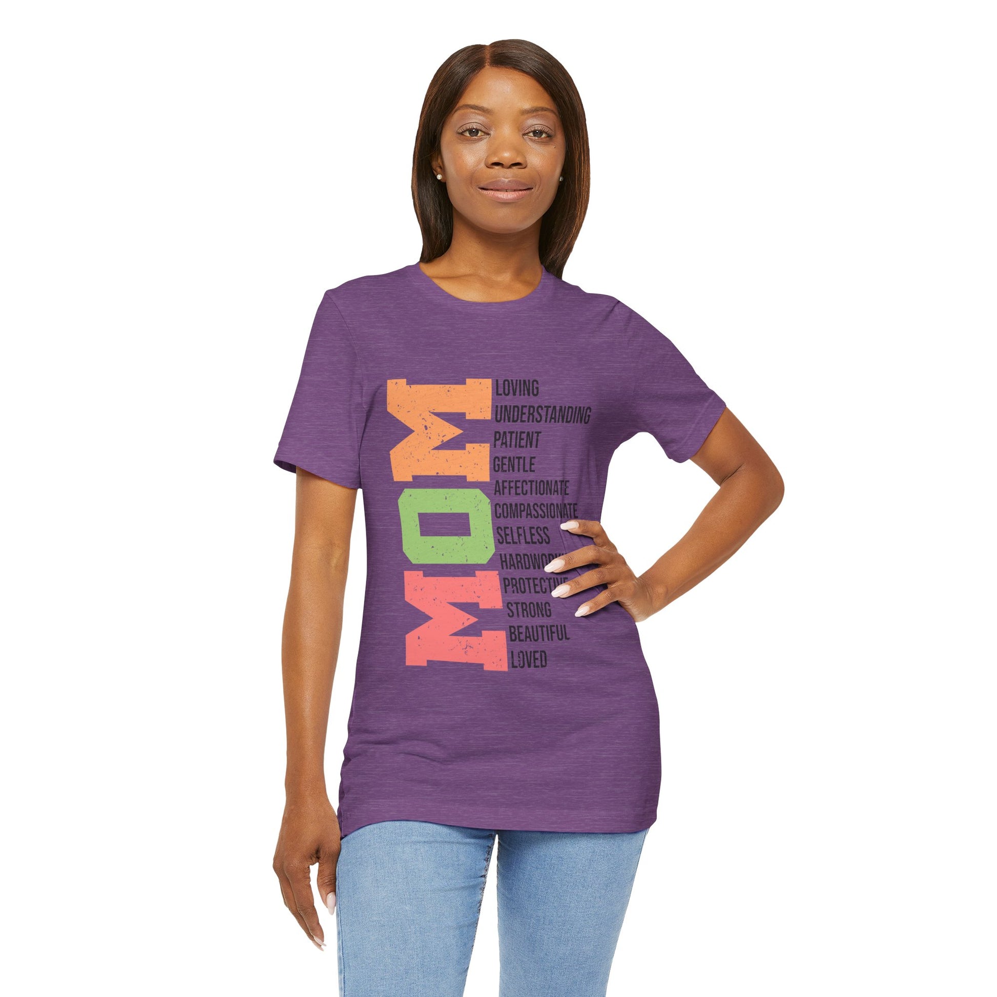 Empowering Mom T-Shirt – Beautiful, Strong, Loved MOM
