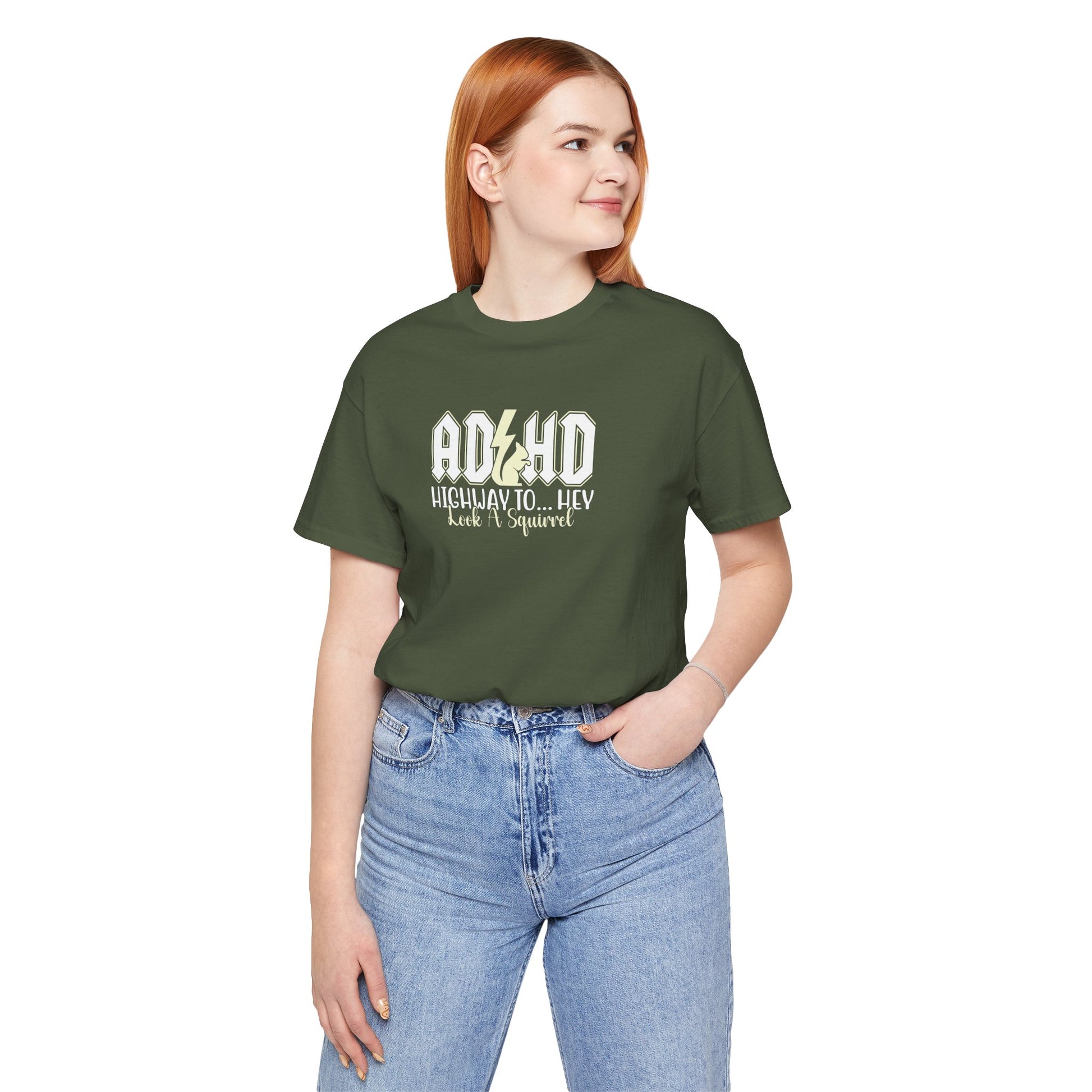 T-Shirt HIGHWAY TO... HEY Look A Squirrel ADHD T Shirt – Funny ADHD Tshirt