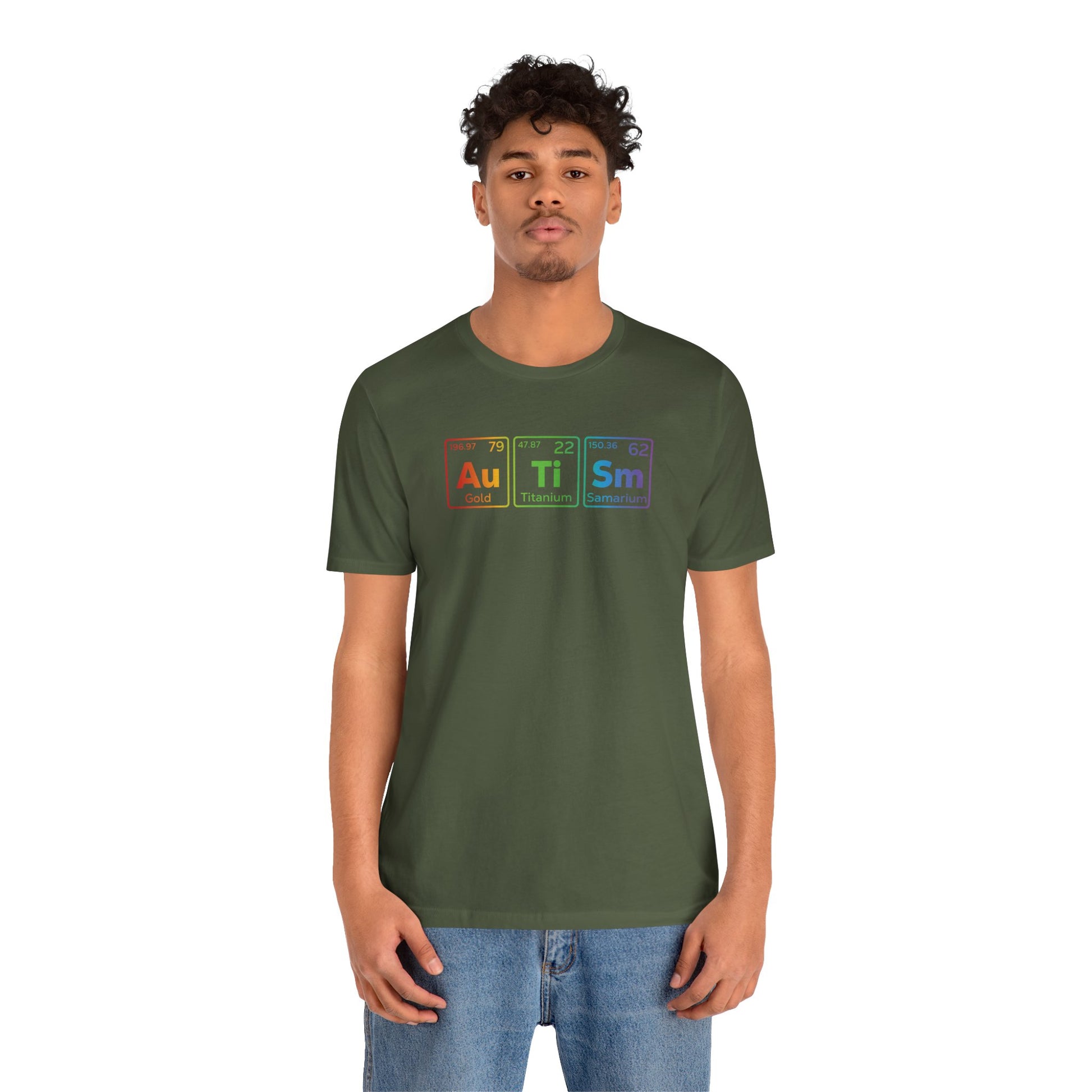 T-Shirt Au Ti Sm AUTISM | Subtle Periodic Autism Awareness T‑Shirt