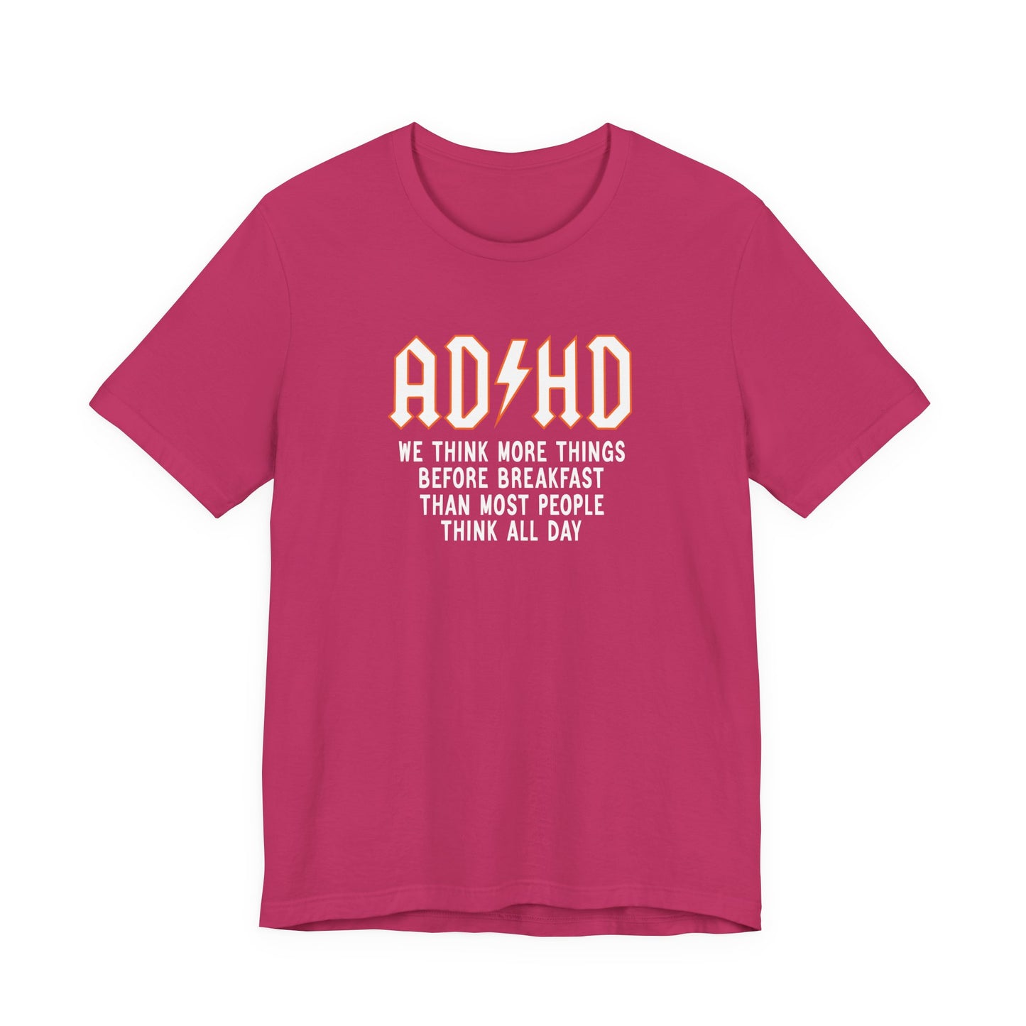 T-Shirt ADHD Lightning Bolt T-Shirt – Bold Funny ADHD Graphic Tee