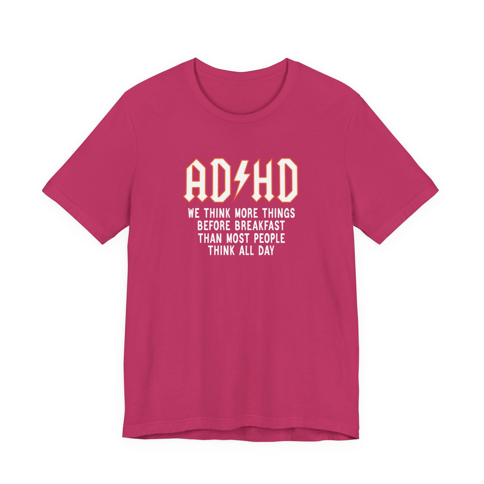 T-Shirt ADHD Lightning Bolt T-Shirt – Bold Funny ADHD Graphic Tee