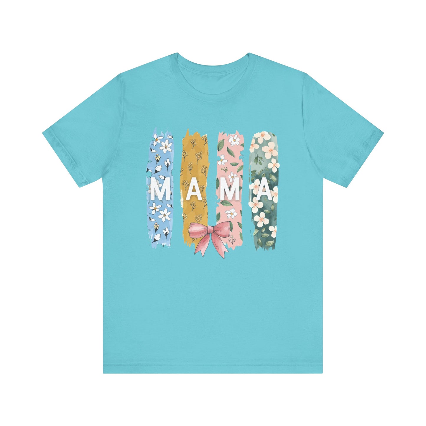 Turquoise Mama – Colorful Floral Mom’s Day Shirt for Stylish Moms
