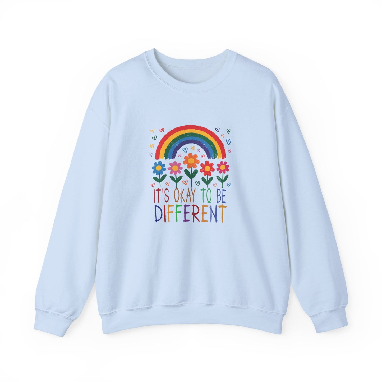 Sweatshirt It's Okay to Be Different Rainbow Autism Awareness Sweatshirt