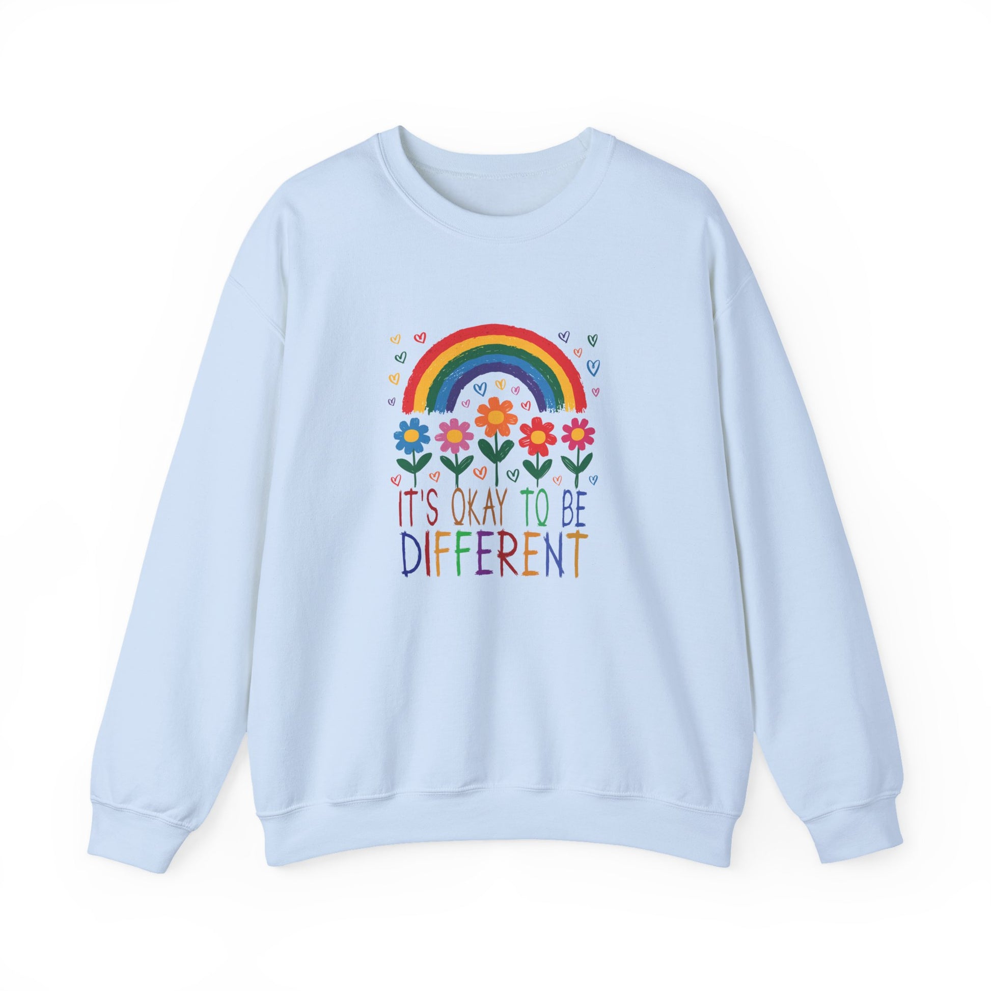 Sweatshirt It's Okay to Be Different Rainbow Autism Awareness Sweatshirt